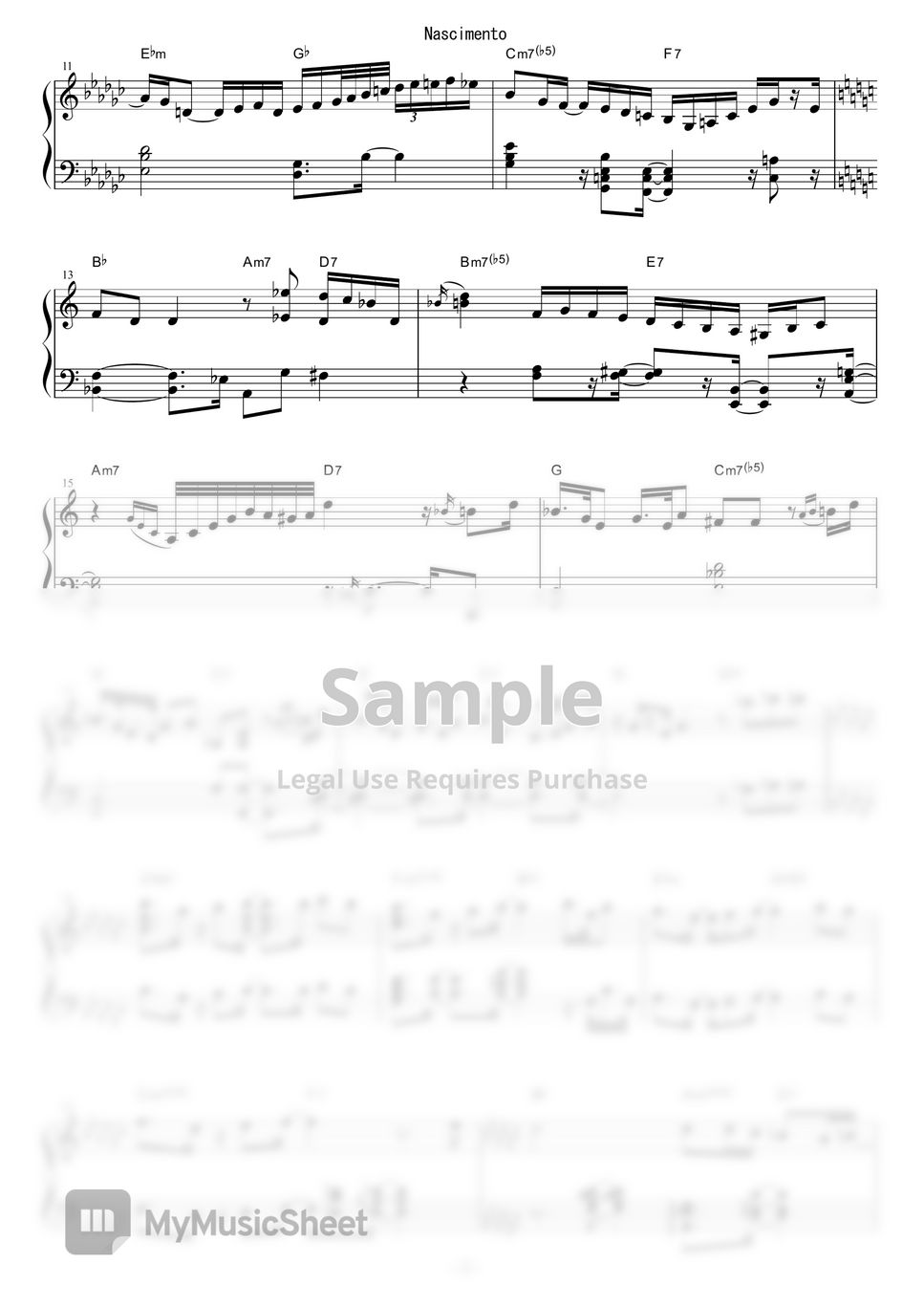 Tommy Flanagan - Nascimento 曲谱 by piano*score