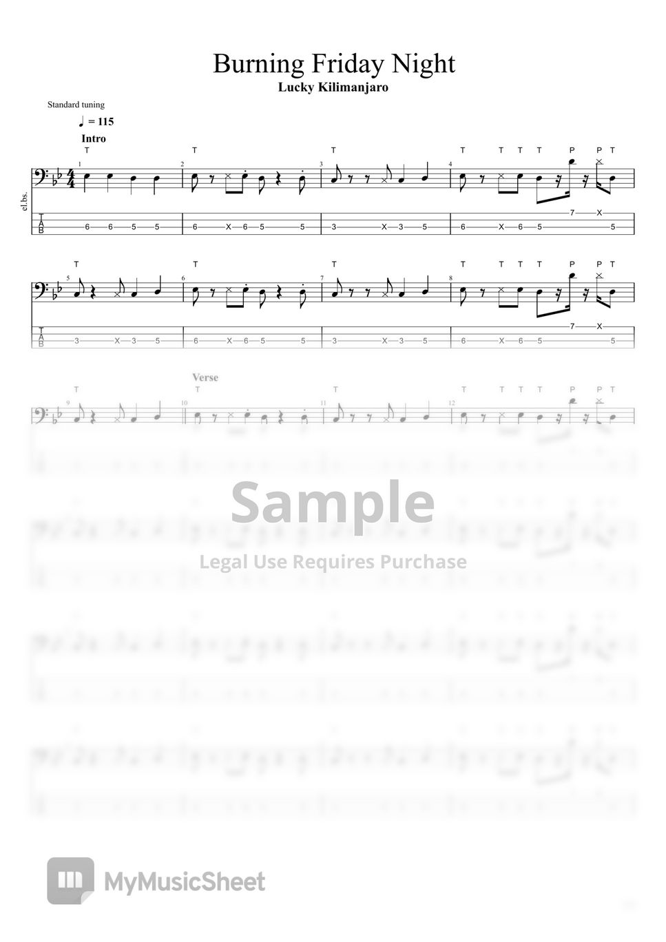 lucky-kilimanjaro-burning-friday-night-slap-bass-tab-1staff-by