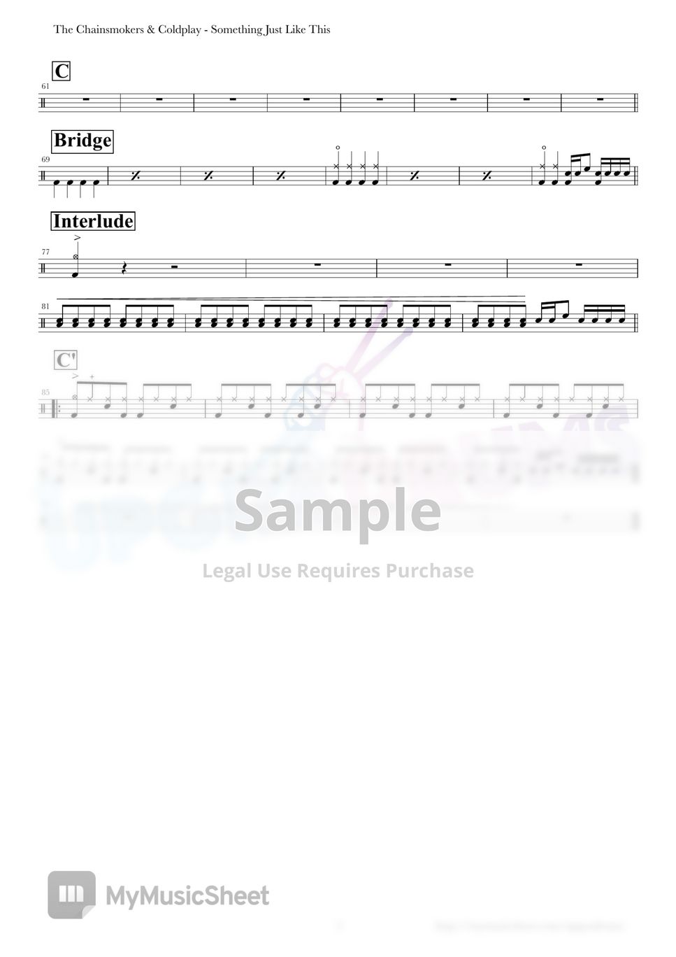 The Chainsmokers & Coldplay Something Just Like This [EASY] Sheets by