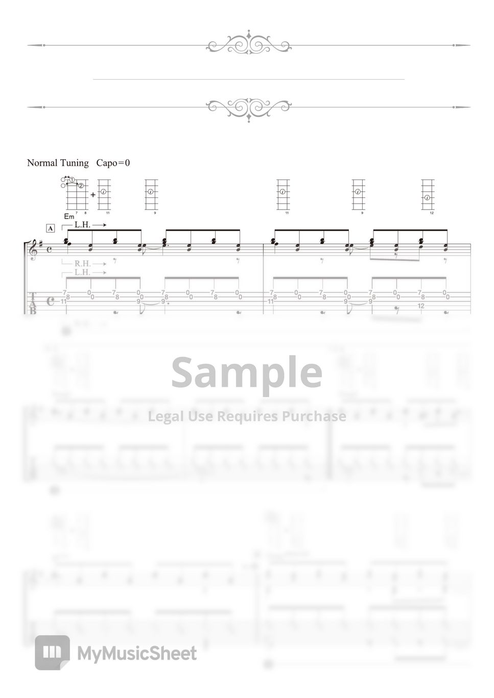 Daisuke Minamizawa Etude 10 Right Hand Left Hand Tab 1staff By Daisuke Minamizawa 6502