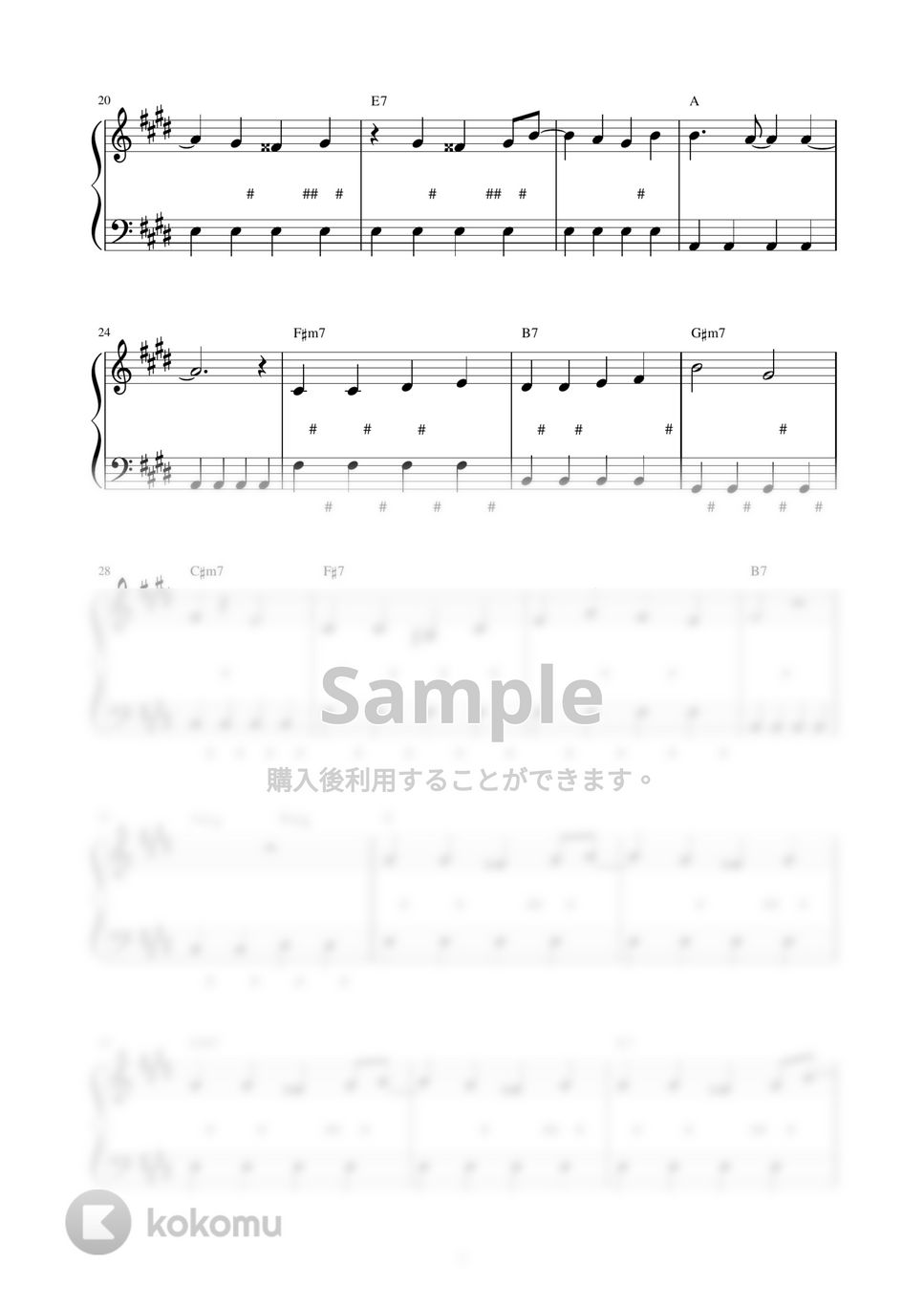 プリンセス プリンセス - Diamonds (ピアノ楽譜 / かんたん両手 / 歌詞付き / ドレミ付き / 初心者向き) by piano.tokyo