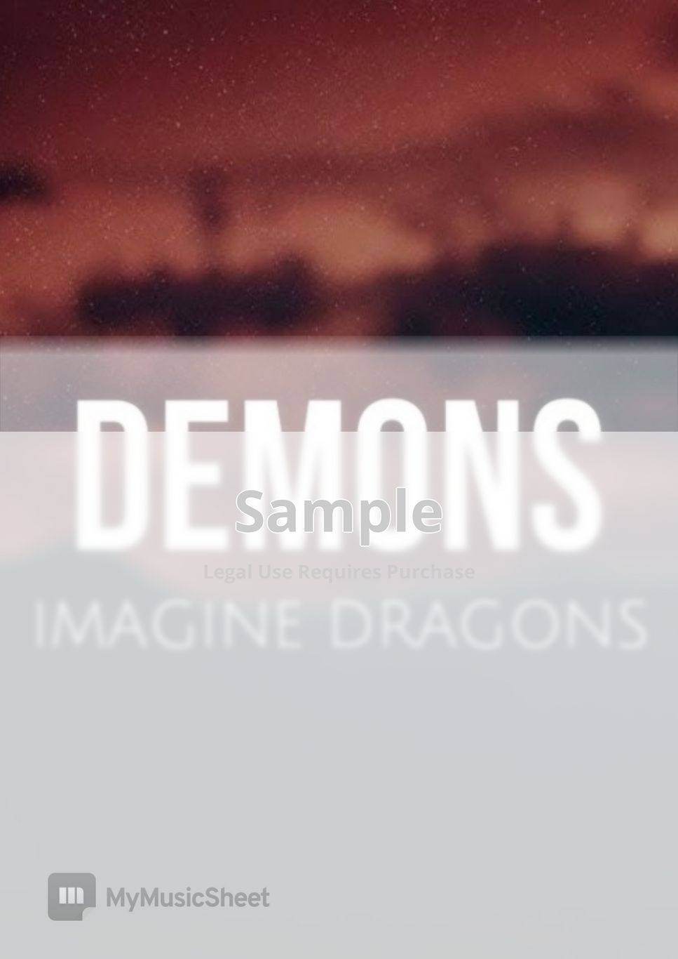 Imagine Dragons - Demons (for Piano Solo)