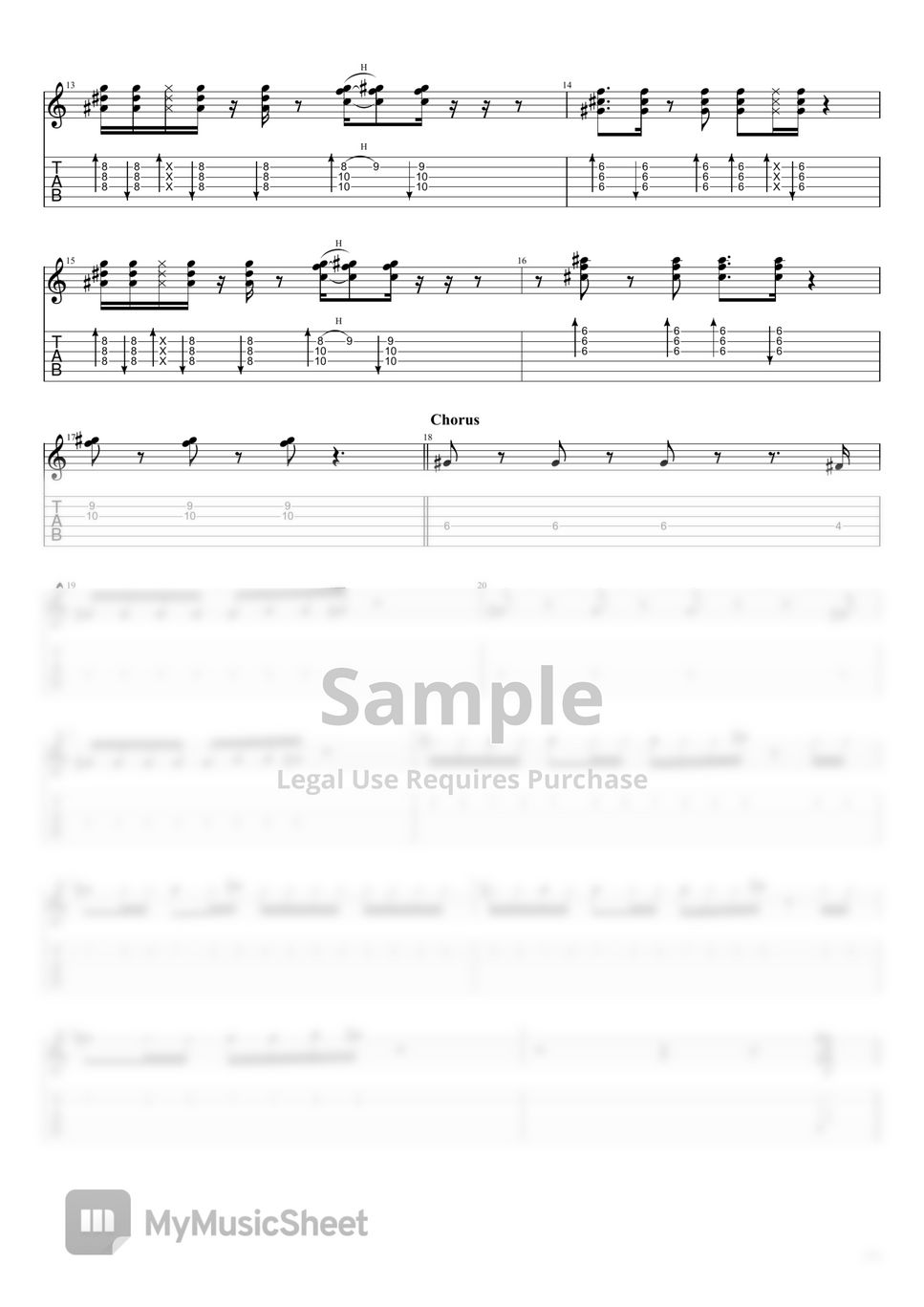 RIIZE - Get A Guitar TAB+1 Staff by Rob Ethereal