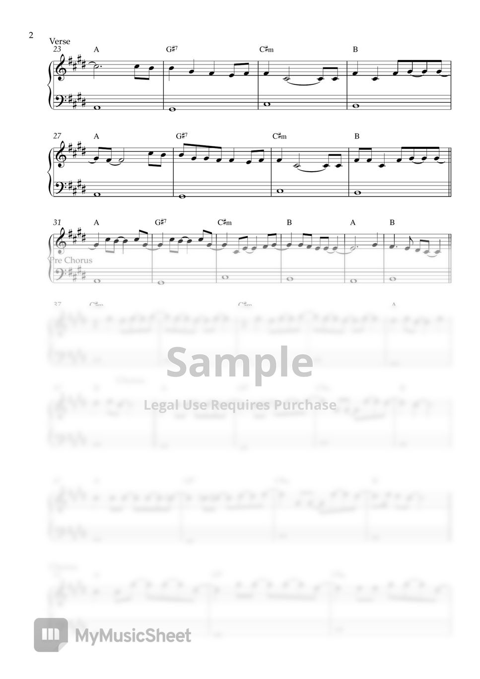 TXT - Farewell Neverland (EASY PIANO SHEET) by Pianella Piano