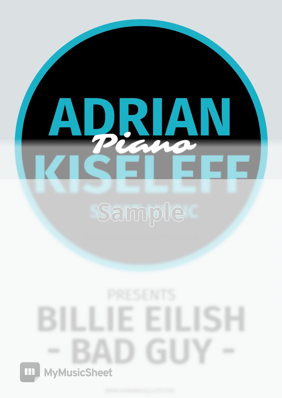 Billie Eilish - Bad Guy (For Piano Solo) by Adrian Kiseleff