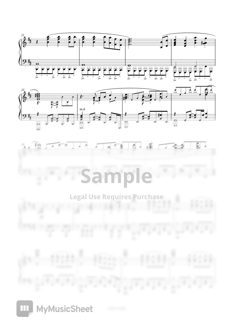 1 – mob choir Mob Psycho 100 III Opening - 1 Sheet music for Piano (Solo)