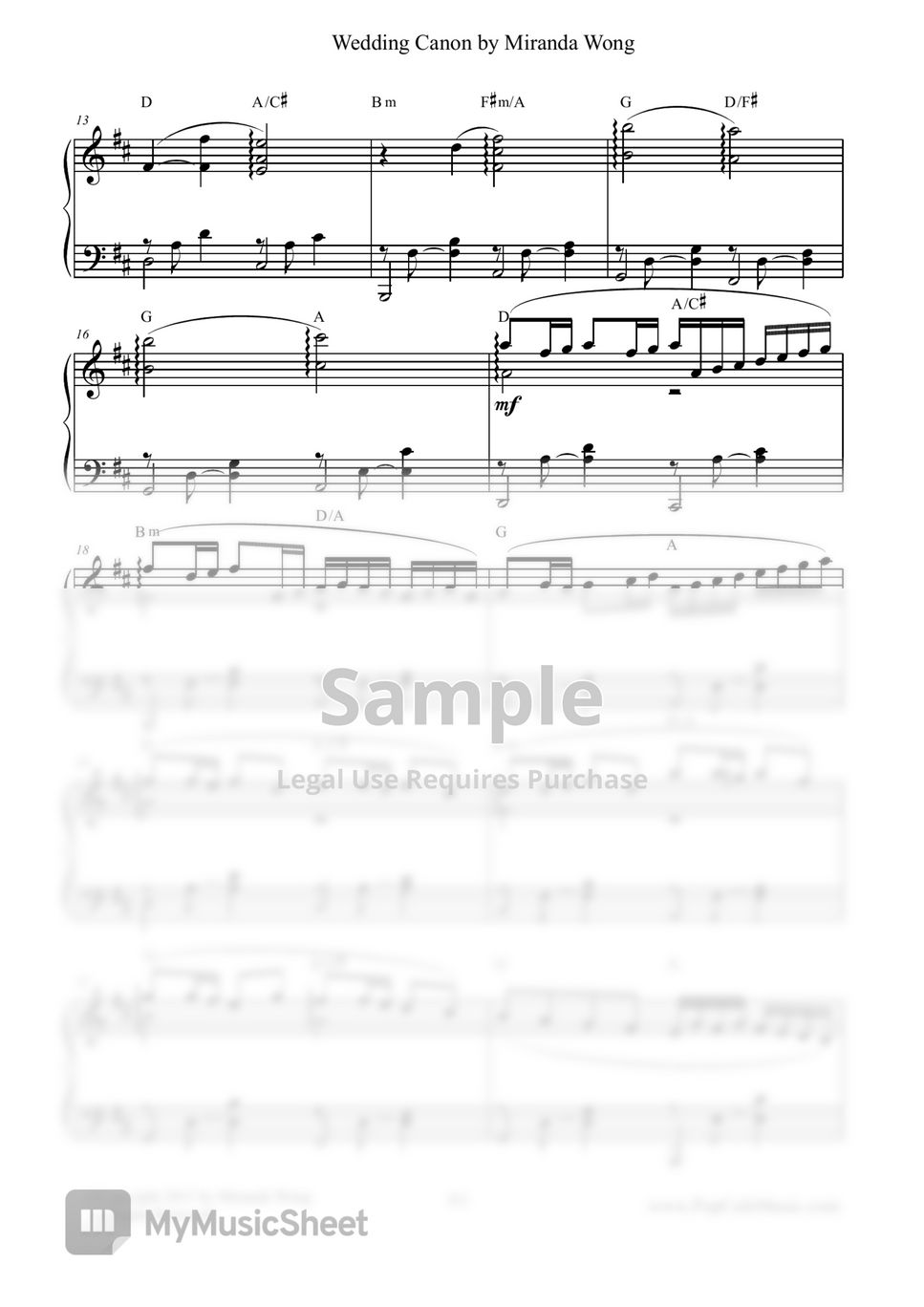 Pachelbel - Wedding Canon - Romantic Wedding Piano Music in D Key (New Popular Version) by Miranda Wong