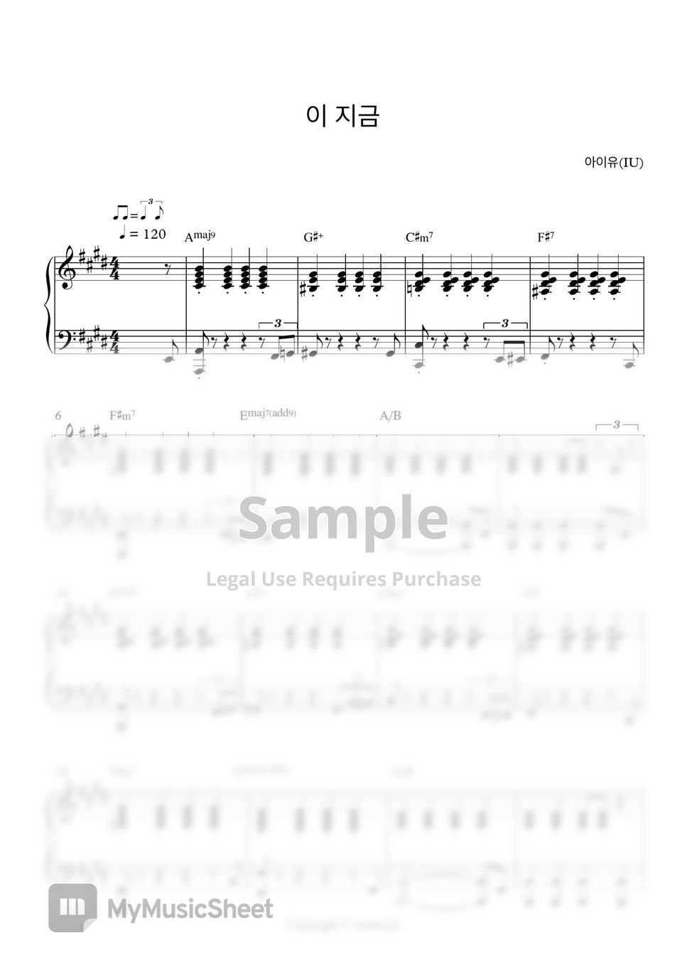 Iu dlwlrma piano sheet sheets by rlathdud
