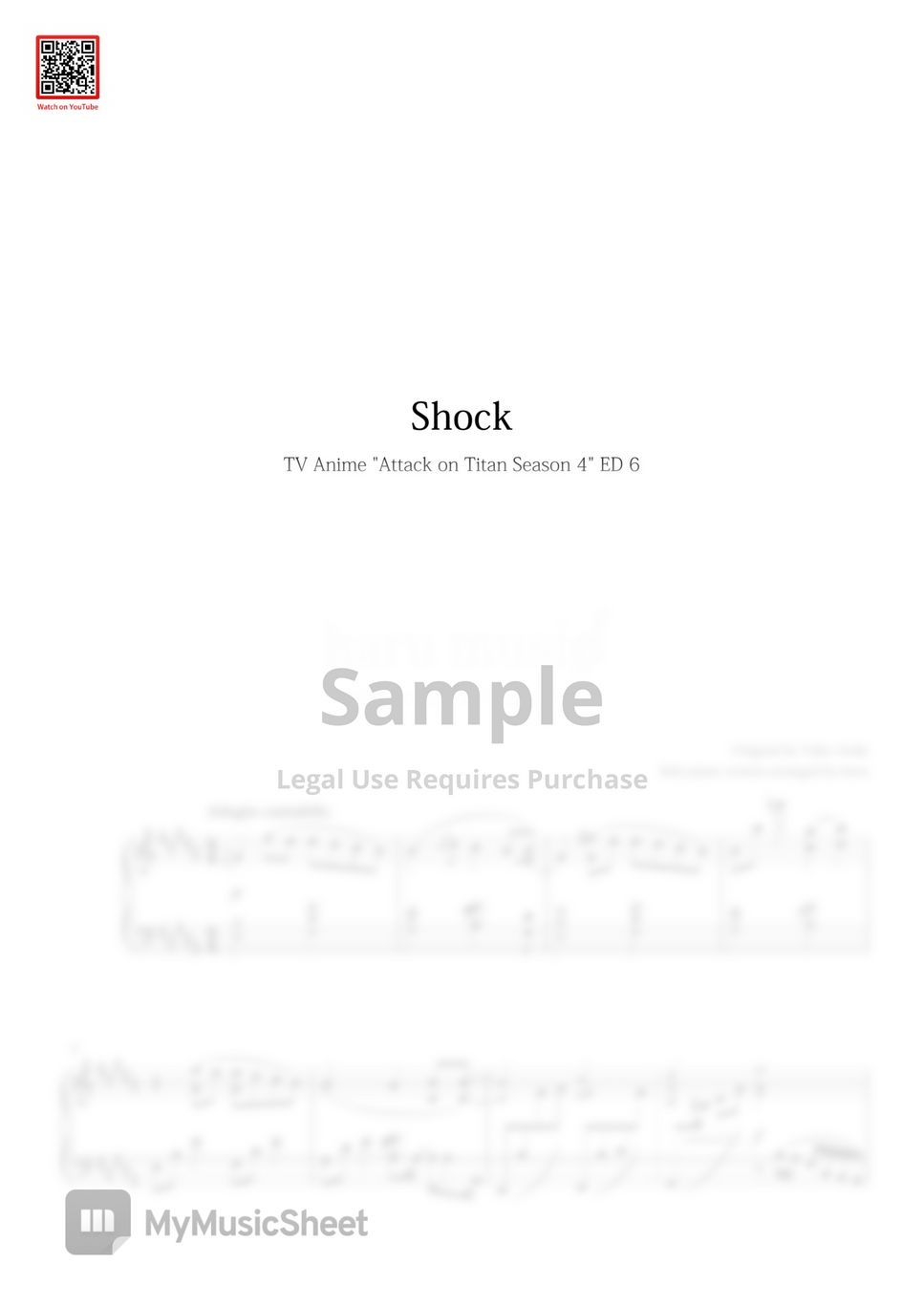 ATTACK ON TITAN ED6 | Yuko Ando - Shock (衝撃) by haru