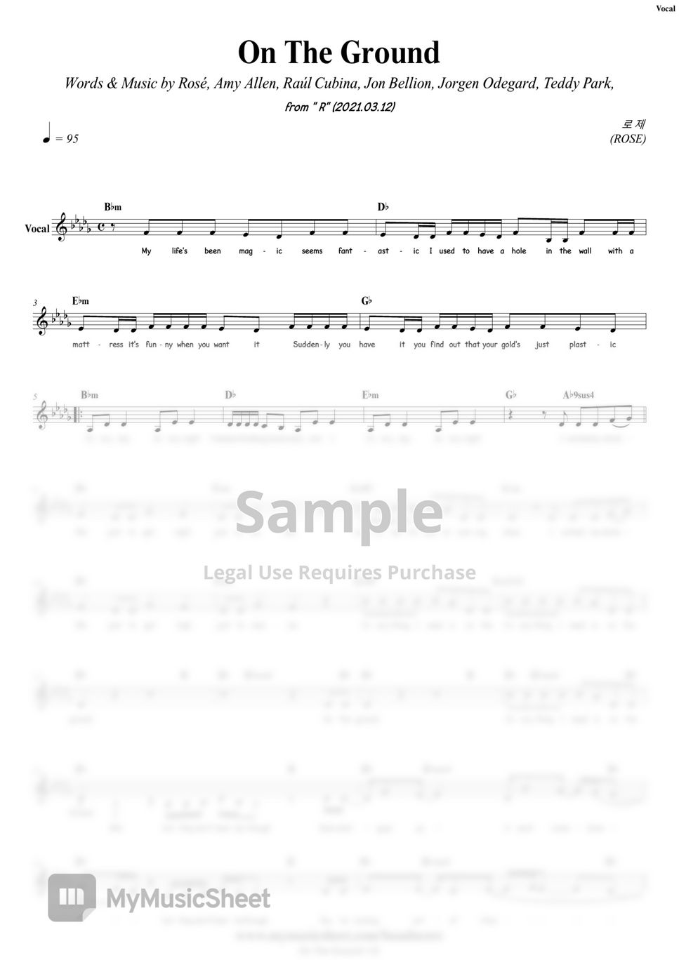 Rose On The Ground Band Score Sheets