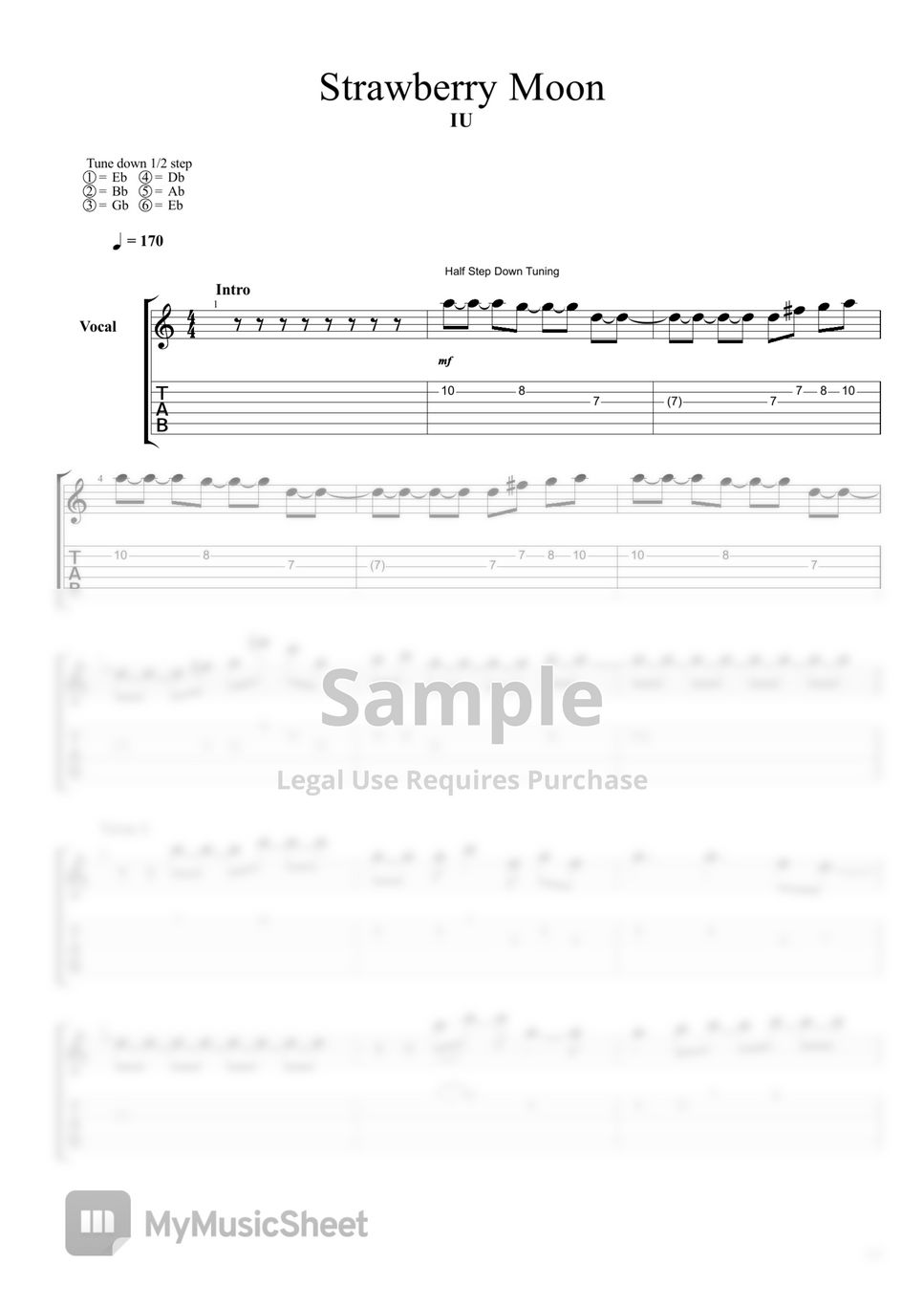 IU Strawberry Moon Sheets