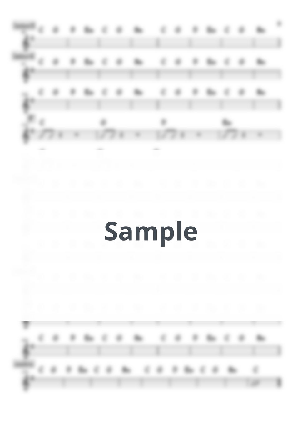 東京スカパラダイスオーケストラ - Diamond In Your Heart (バンド用コード譜) by 箱譜屋