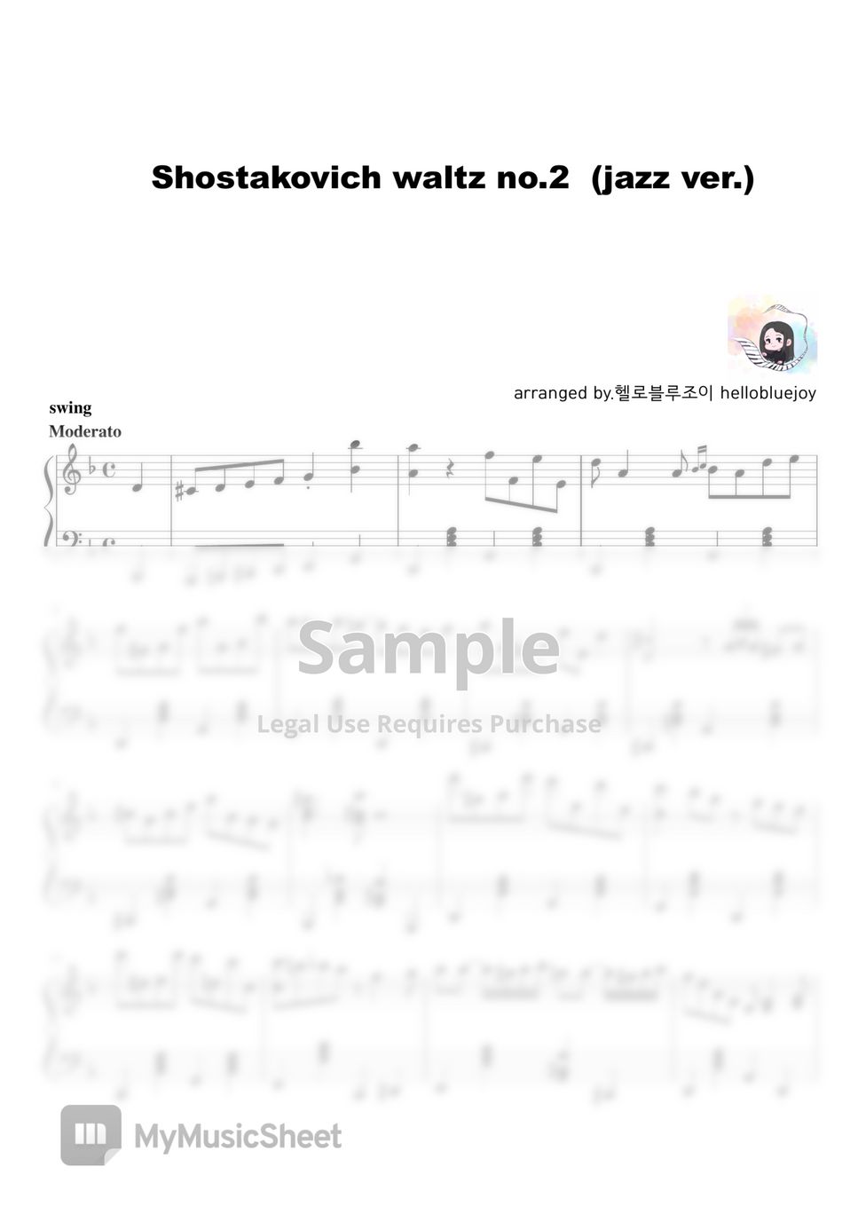 Shostakovich - Jazz Suite No.2 Waltz (jazz ver.) by 헬로블루조이 hellobluejoy