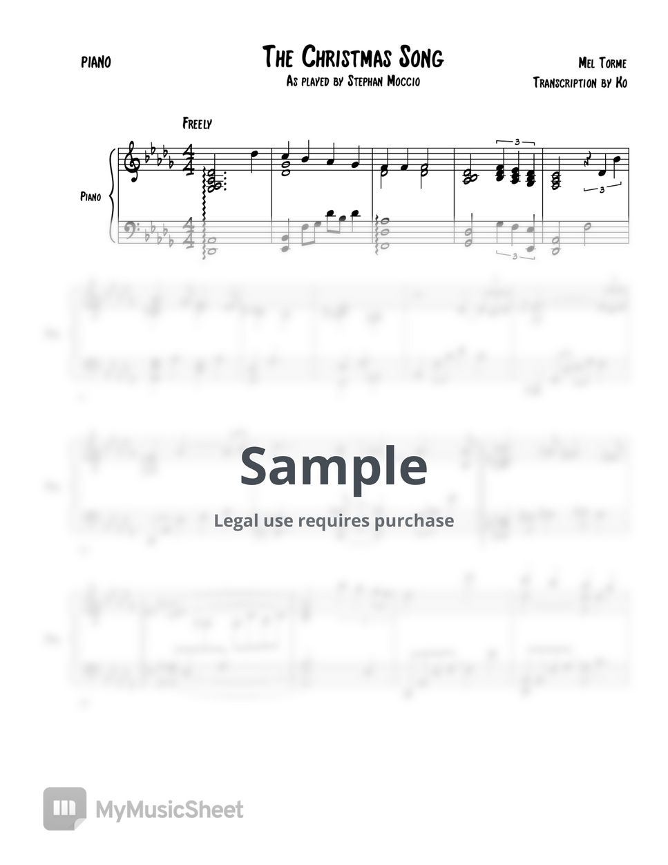 Easy Christmas Song Piano