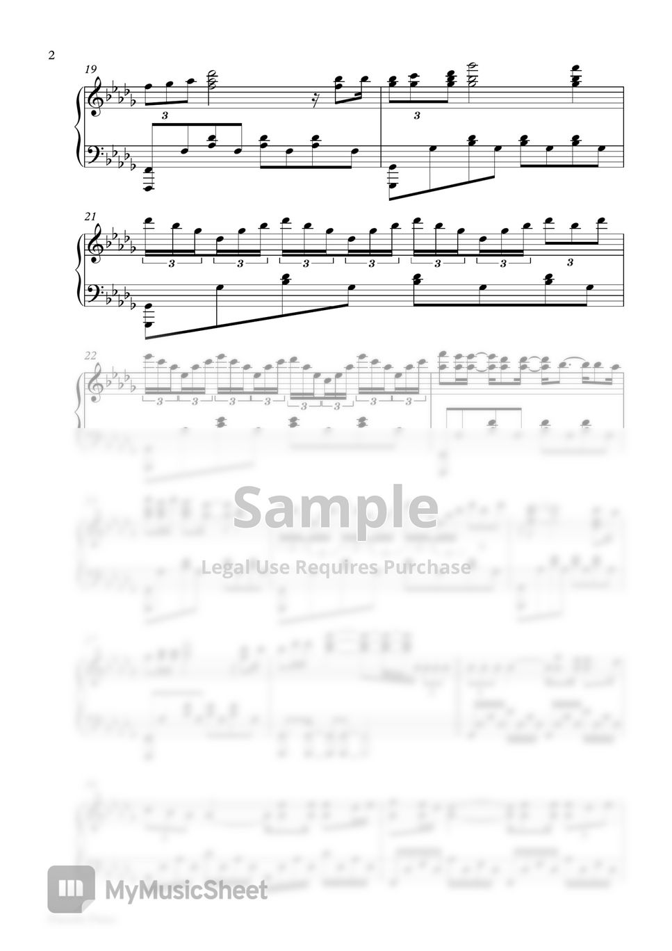 Sia - Chandelier (Piano Sheet) by Pianella Piano