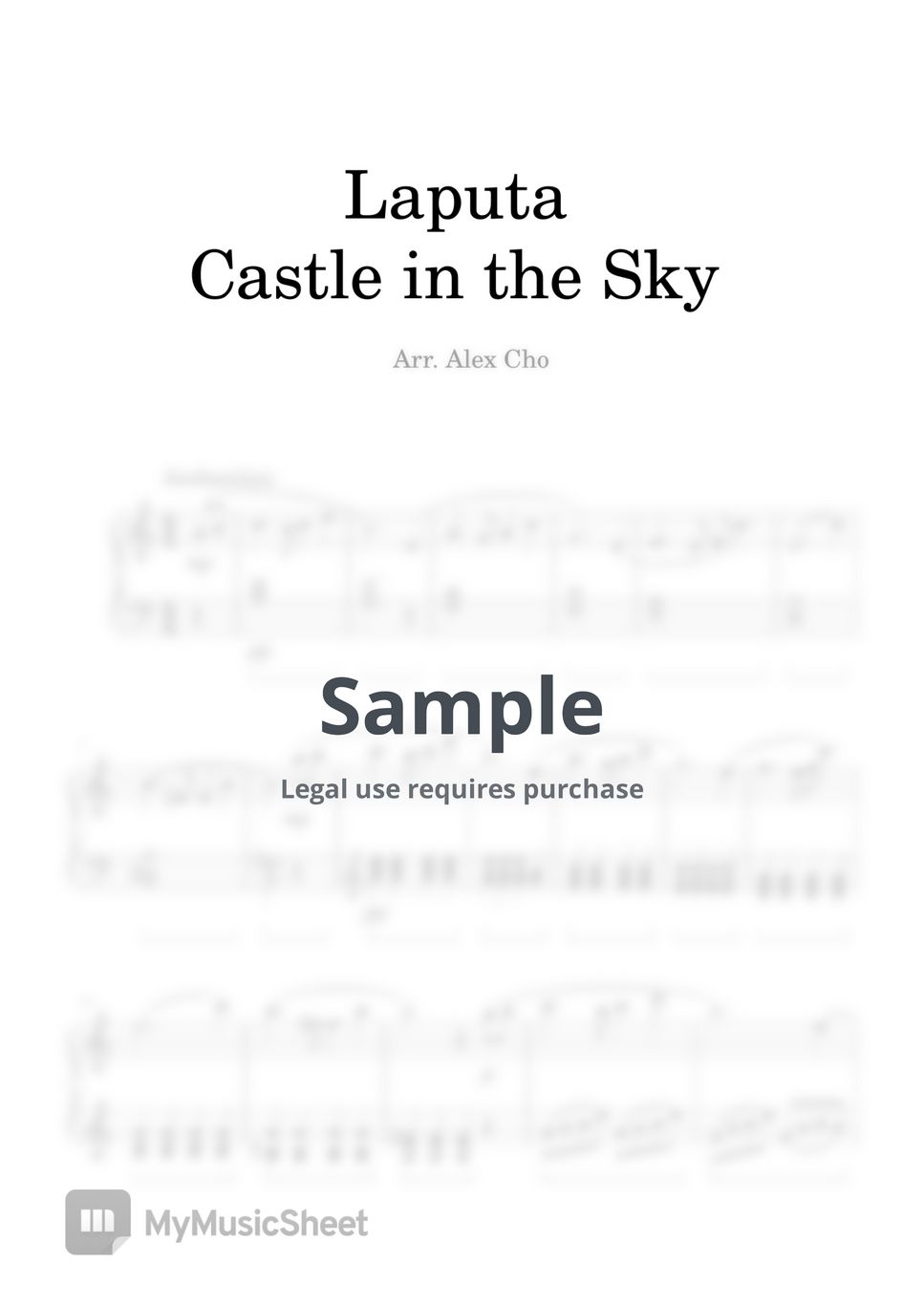 히사이시조 - Laputa Castle in the sky arr. Alex Cho (피아노 솔로편곡) by Cho young jun