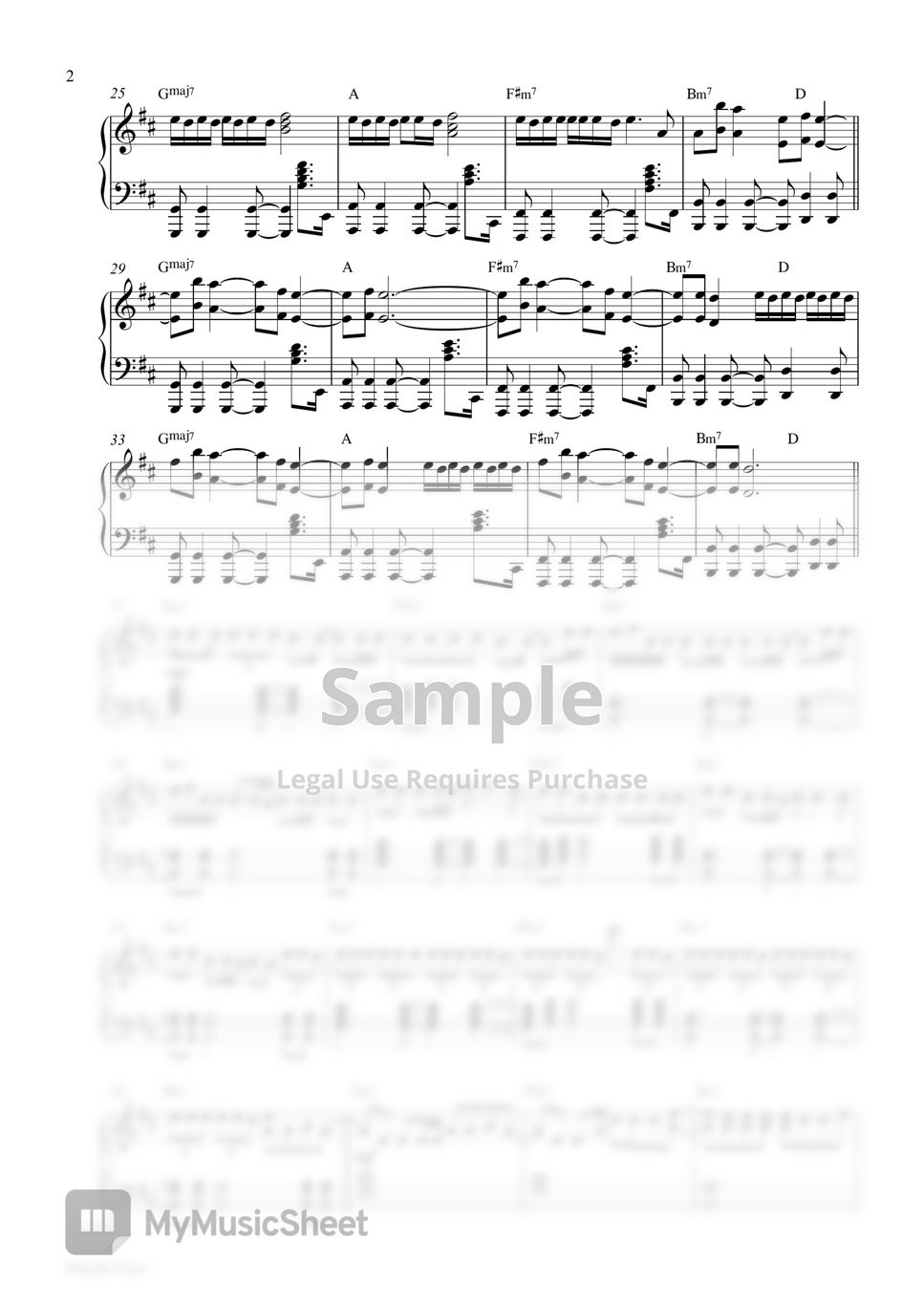 Taeyang Ft Lisa Shoong Piano Sheet Sheets By Pianella Piano