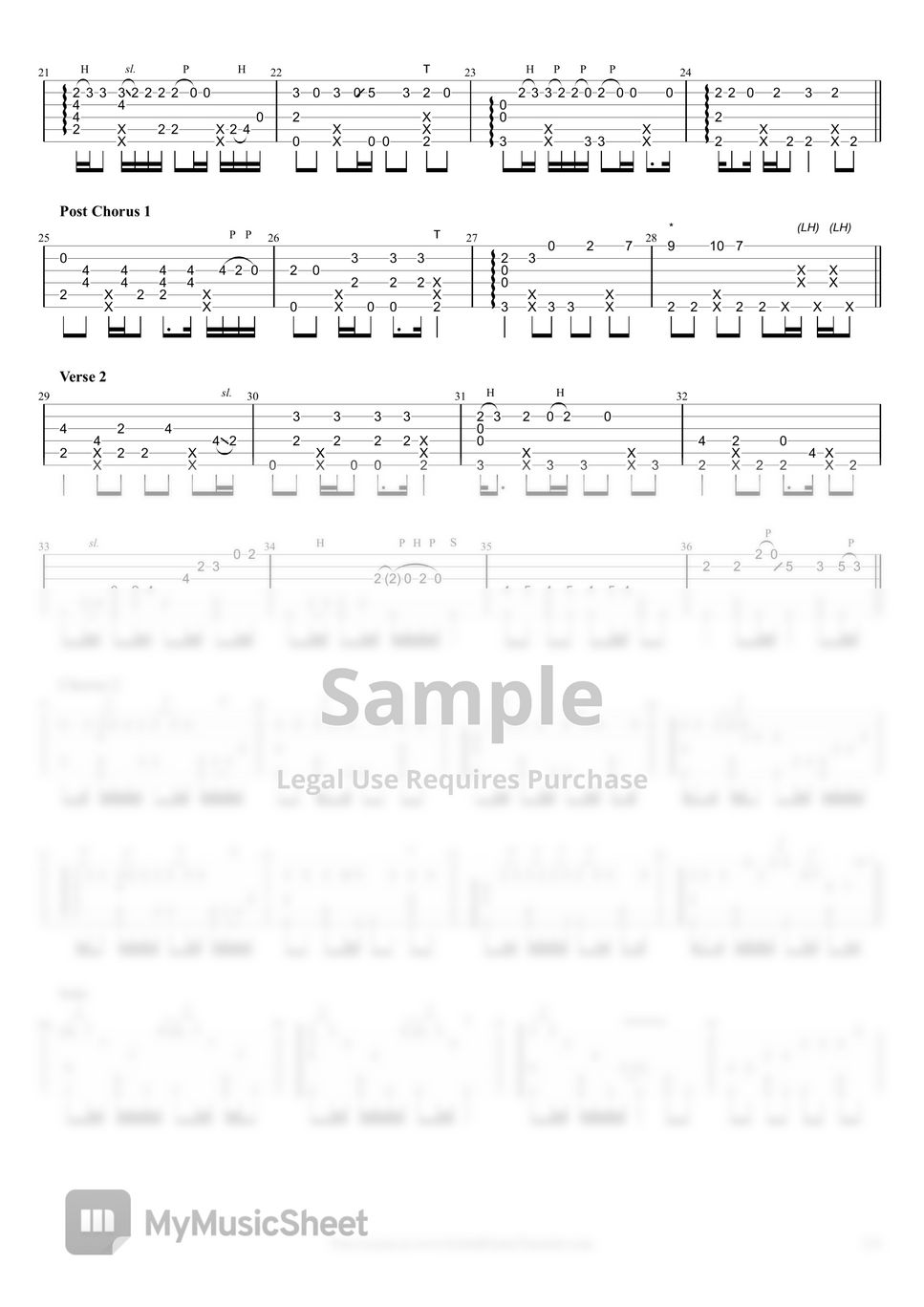 Wham! Careless Whisper (Fingerstyle) TAB by Gareth Evans