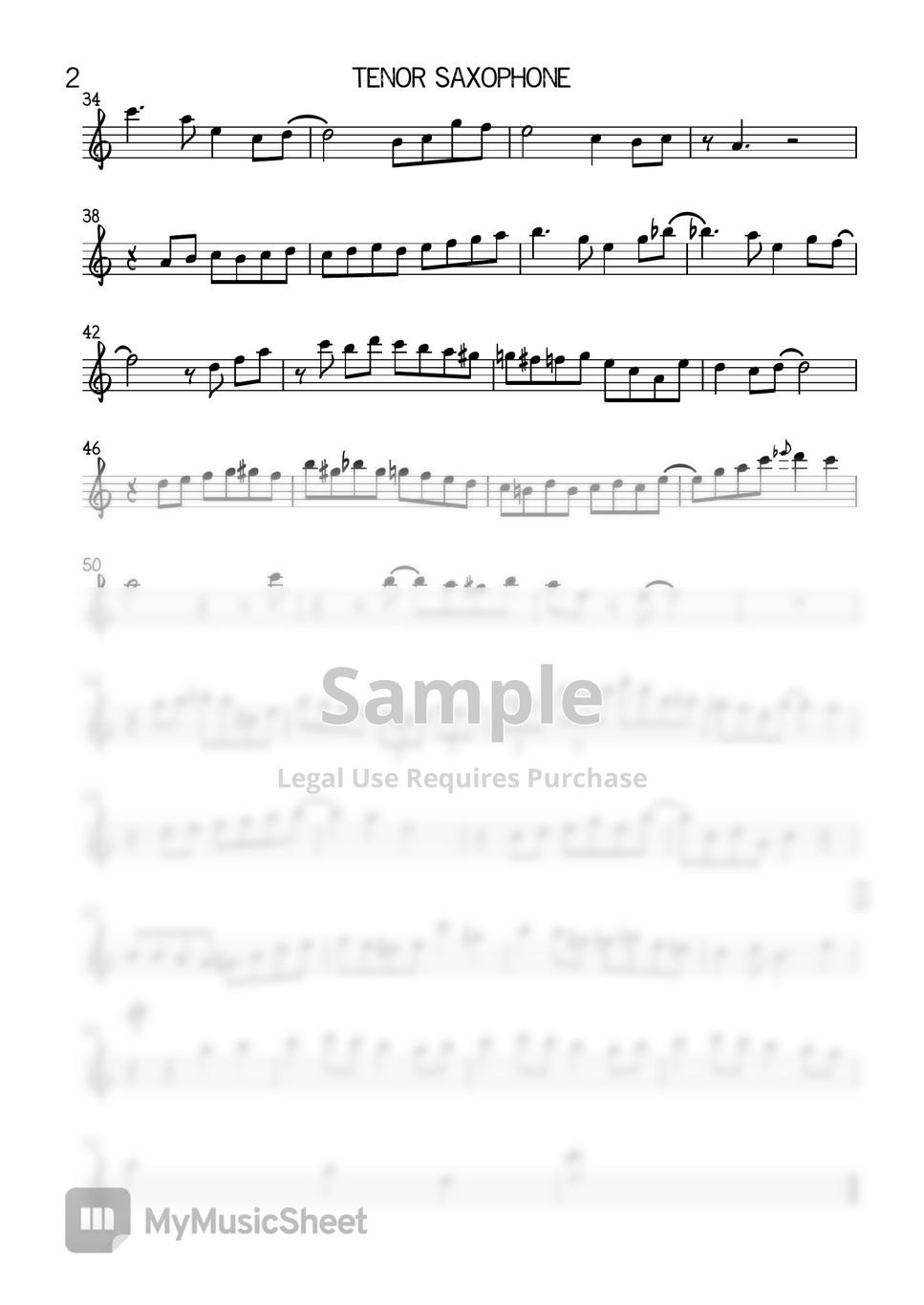 Luiz Bonfa Black Orpheus Bb Tenor Saxophone Sheets