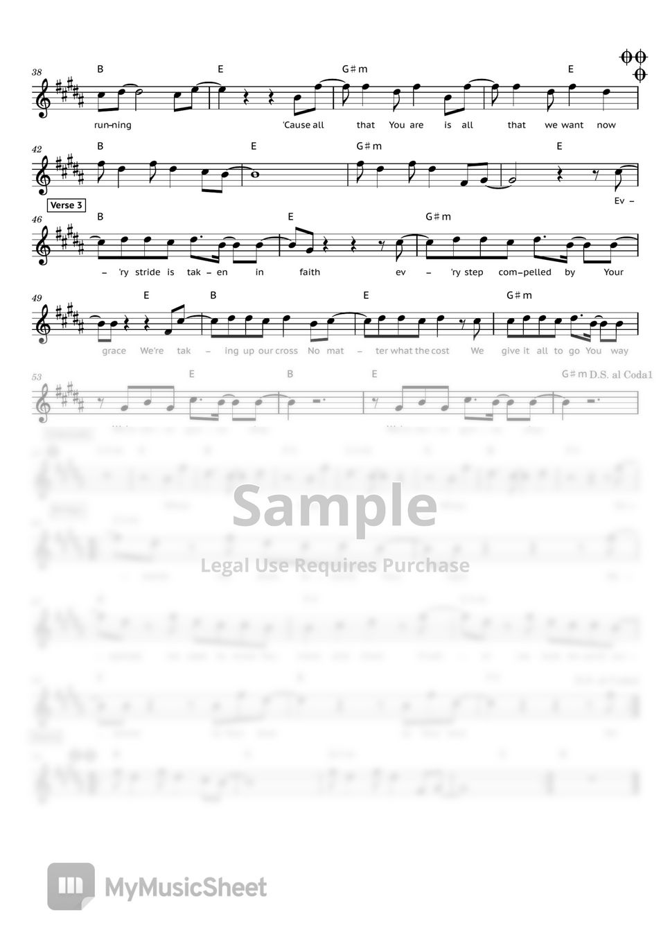 Matt Crocker and Scott Ligertwood Running (Hillsong Worship) Sheets