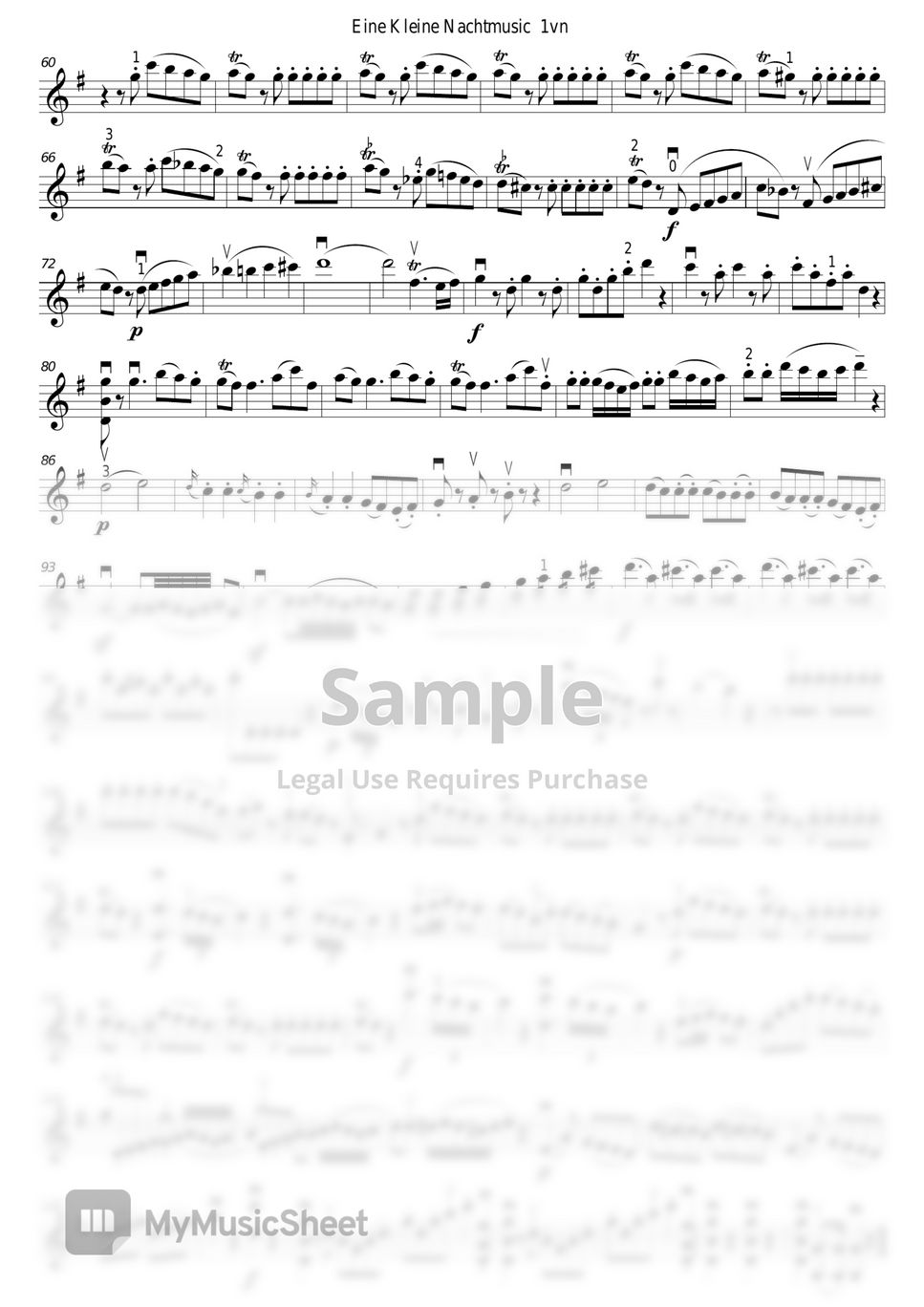 Mozart - Eine Kleine Nachtmusik (Two Violins) (MR포함) by Lee