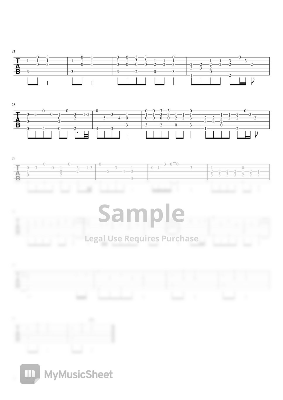 Bruno Major - Places we won't walk Guitar sheet