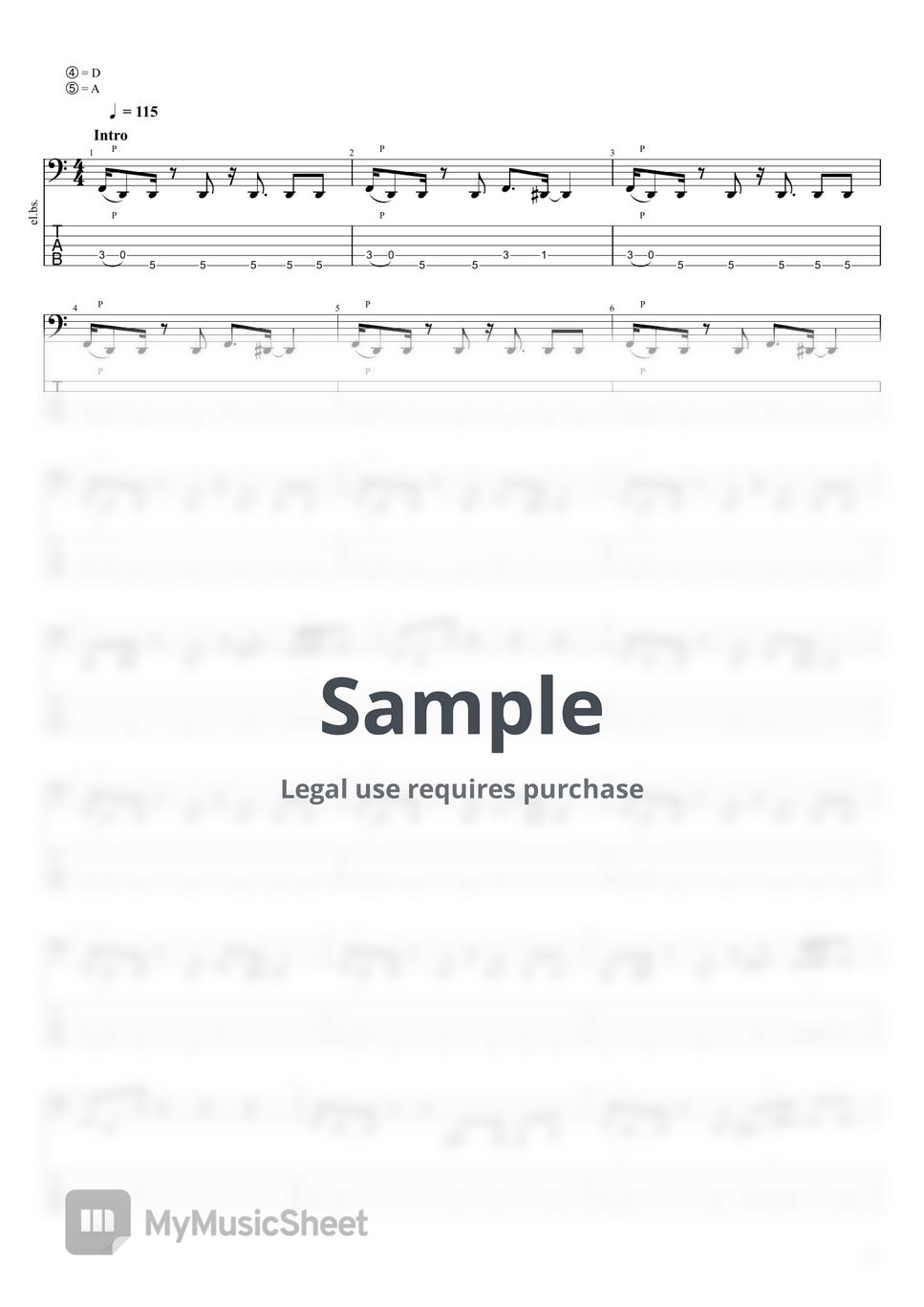 DIR EN GREY 人間を被る(Ningen wo Kaburu) Bass Tab Sheets by DIR EN GREY