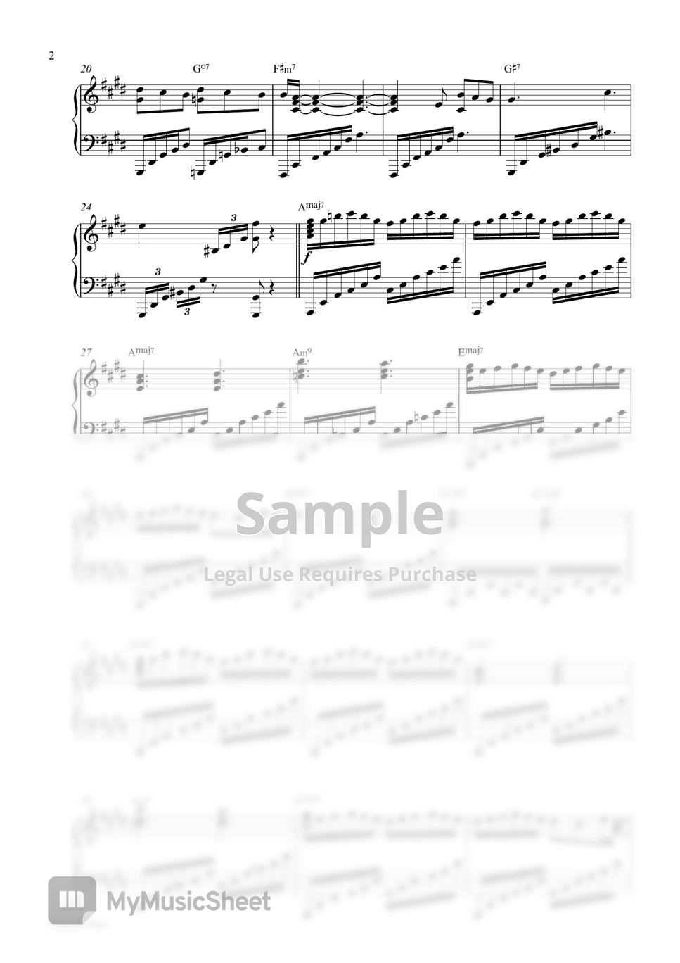 JVKE - golden hour (Piano Sheet - Special Price) by Pianella Piano