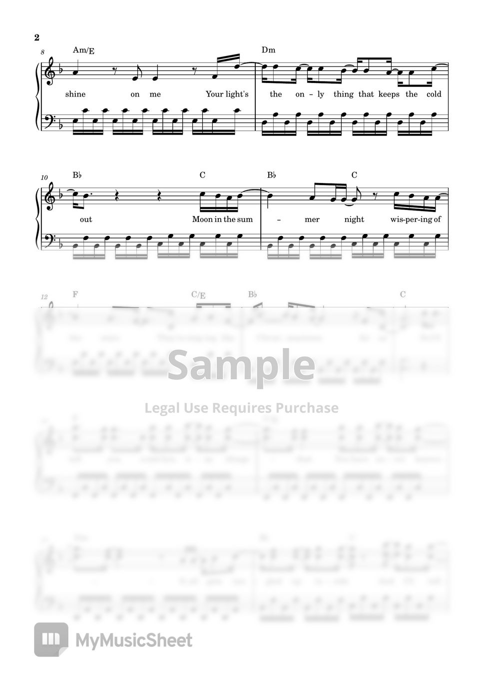 V (BTS) Christmas Tree (Our Beloved Summer OST) Sheets by Mint Cherry