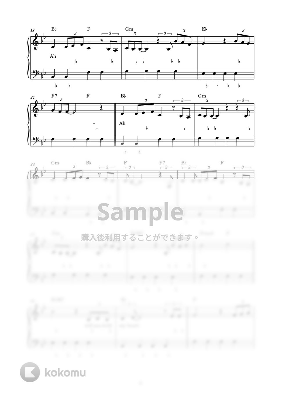 X Japan - Forever Love (ピアノ楽譜 / かんたん両手 / 歌詞付き / ドレミ付き / 初心者向き) by piano.tokyo