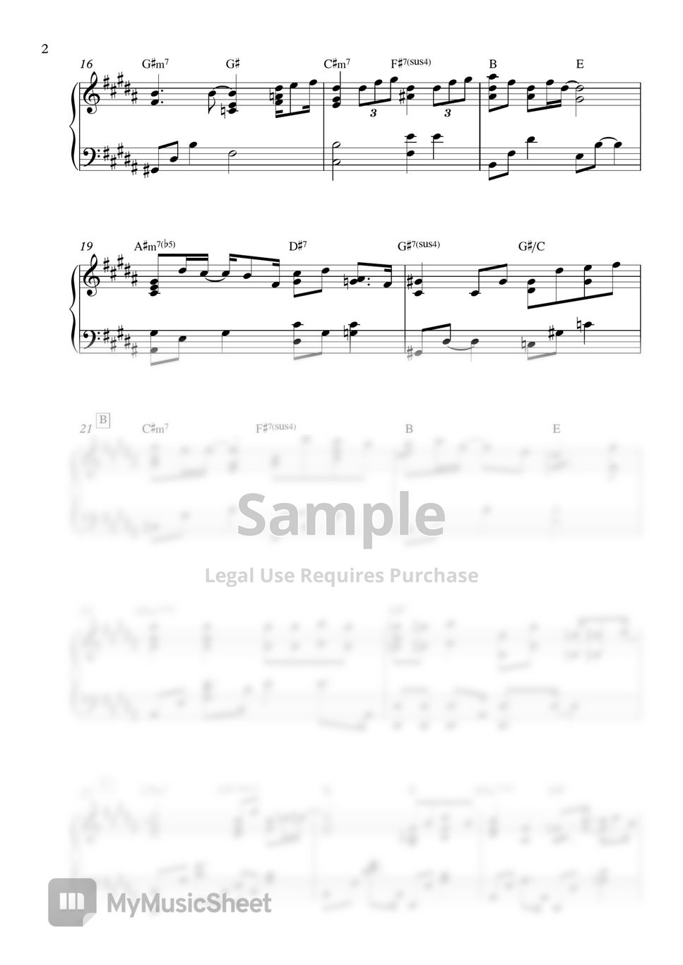 Punch(펀치) _ Sometimes(가끔 이러다) Piano Cover Sheets
