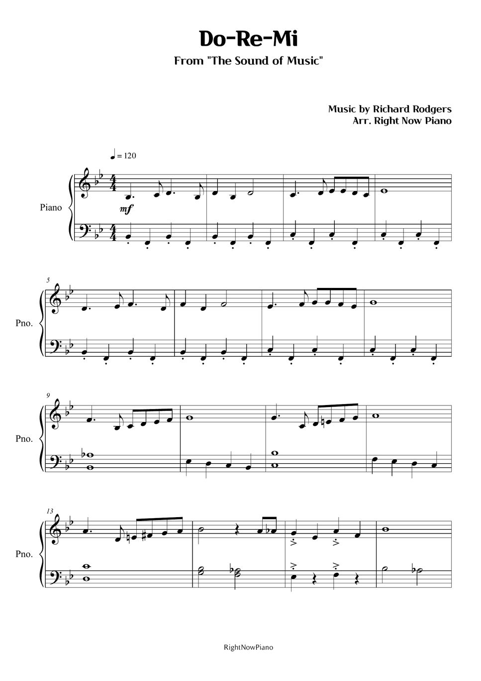 Sheet Music Do Re Mi