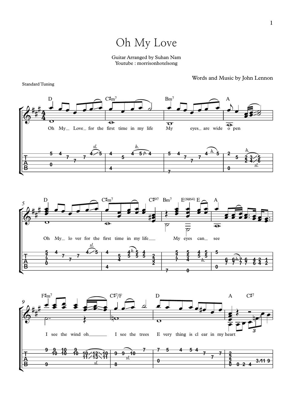 john-lennon-oh-my-love-fingerstyle-guitar-tab-tab