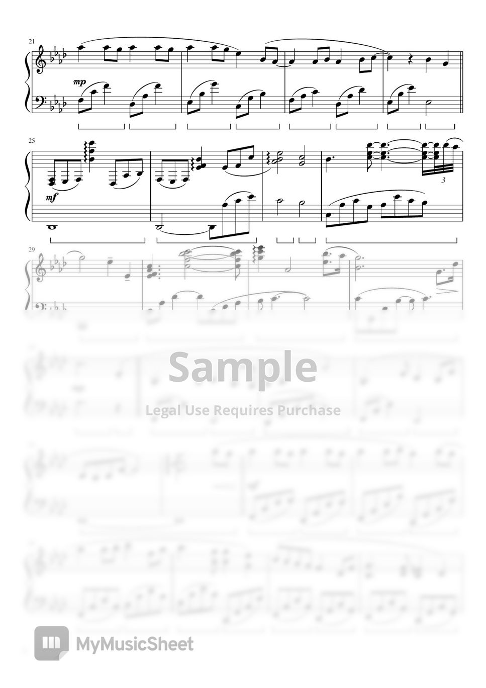 Watashitachi wa dōka shite iru(私たちはどうかしている) OST Shingetsu(新月) Sheets by ちゃんRINA。