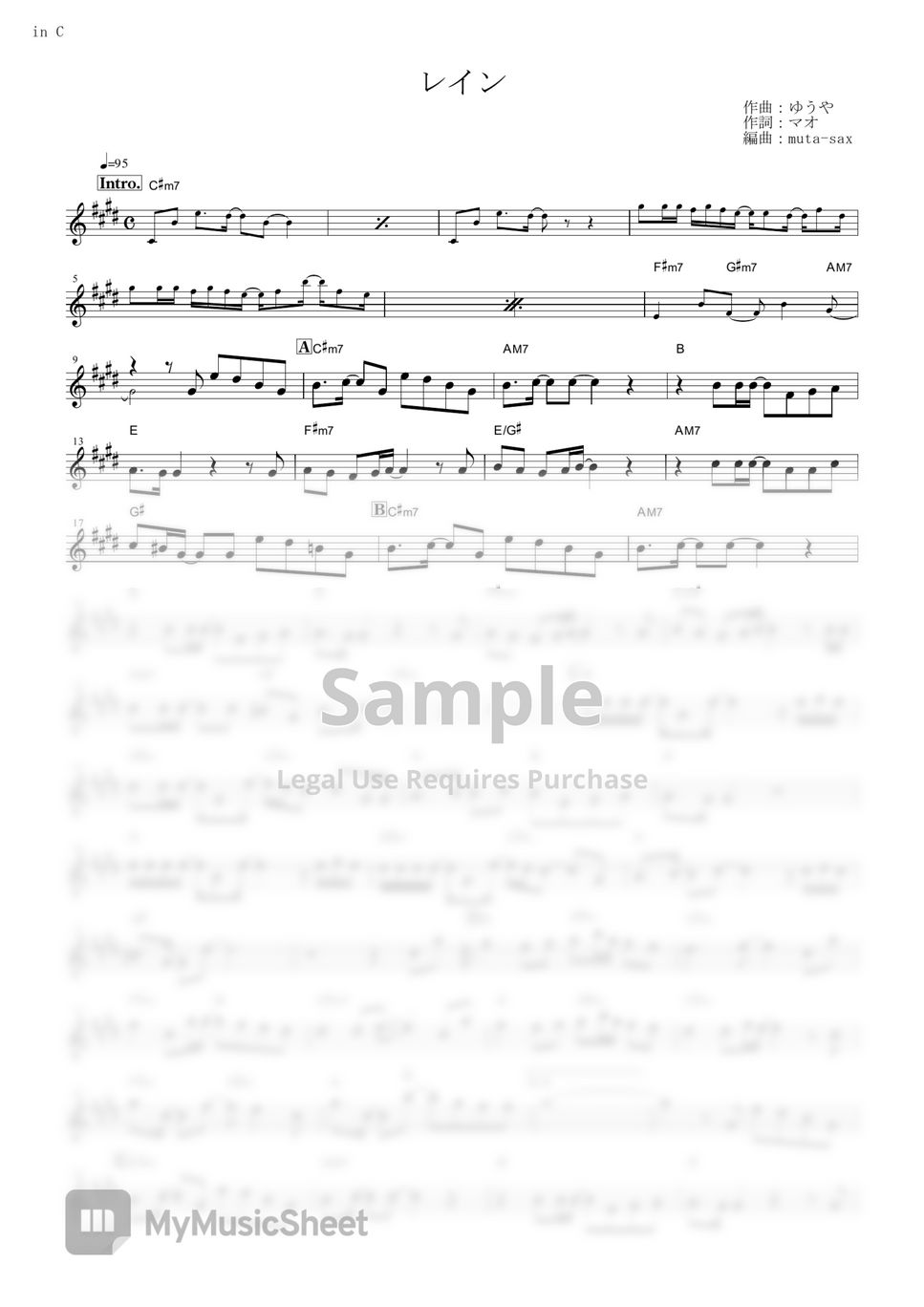 Fullmetal Alchemist Brotherhood Rain (in C) Sheets by SID