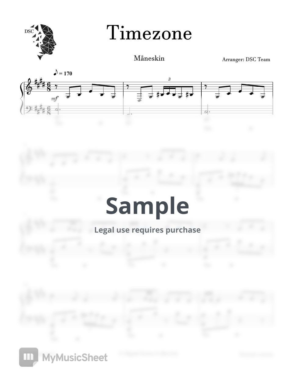 M neskin timezone sheets by digital scores collection