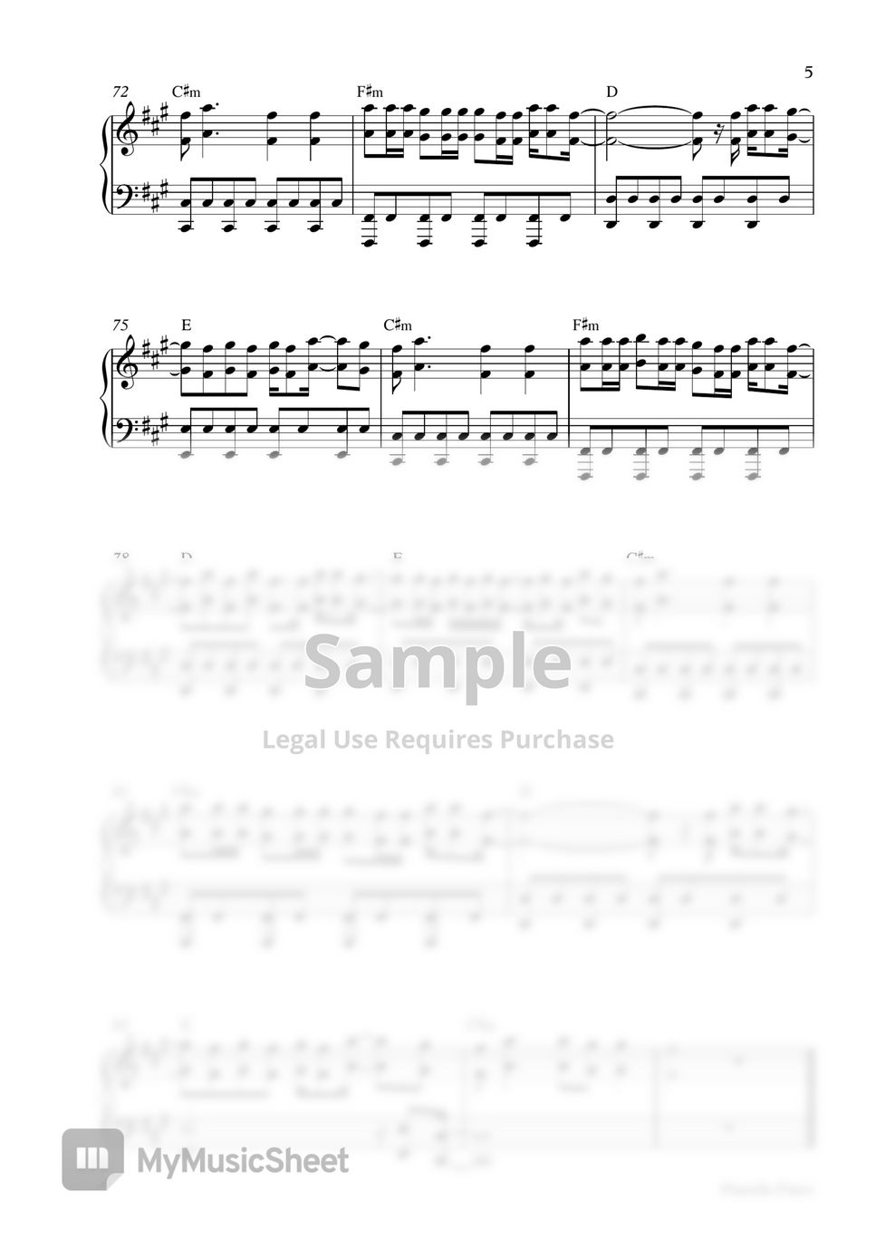 TONES AND I - Dance Monkey (Piano Sheet) by Pianella Piano