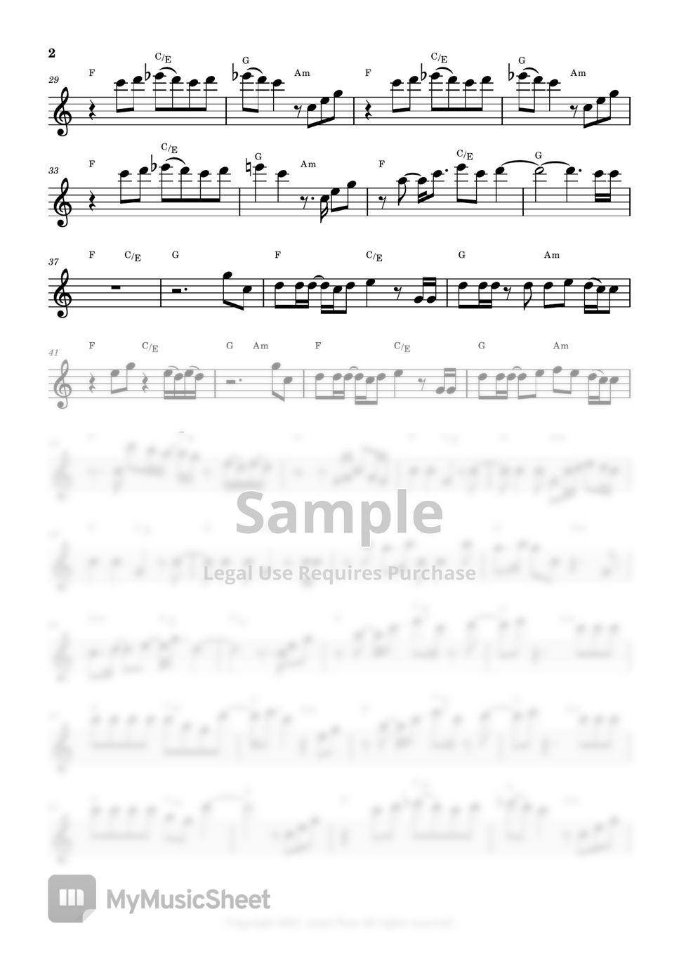 IU 아이유 - Blueming (Flute Sheet Music) by sonye flute