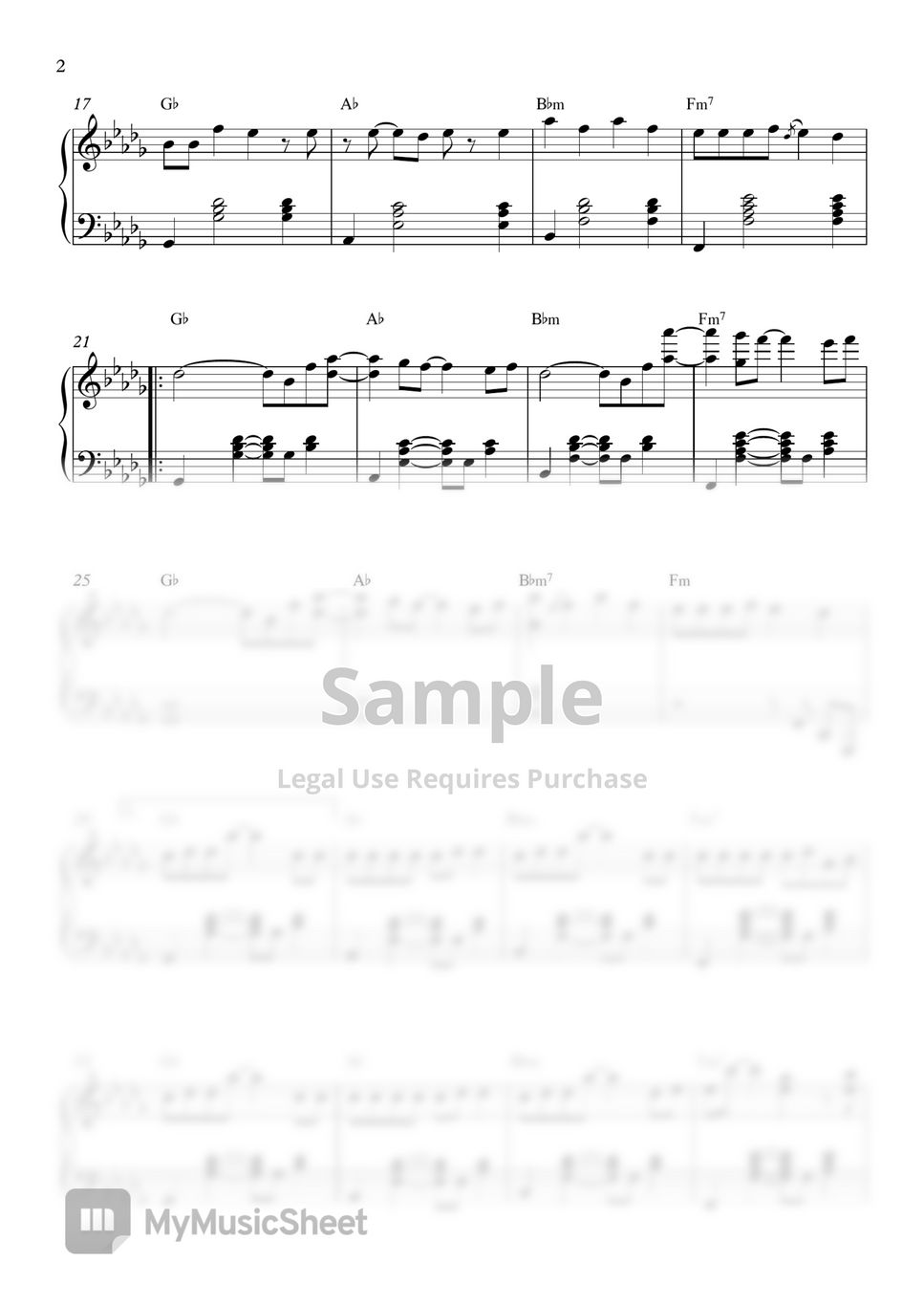 Justin Bieber, The Kid LAROI Stay 악보 by Ramong Piano