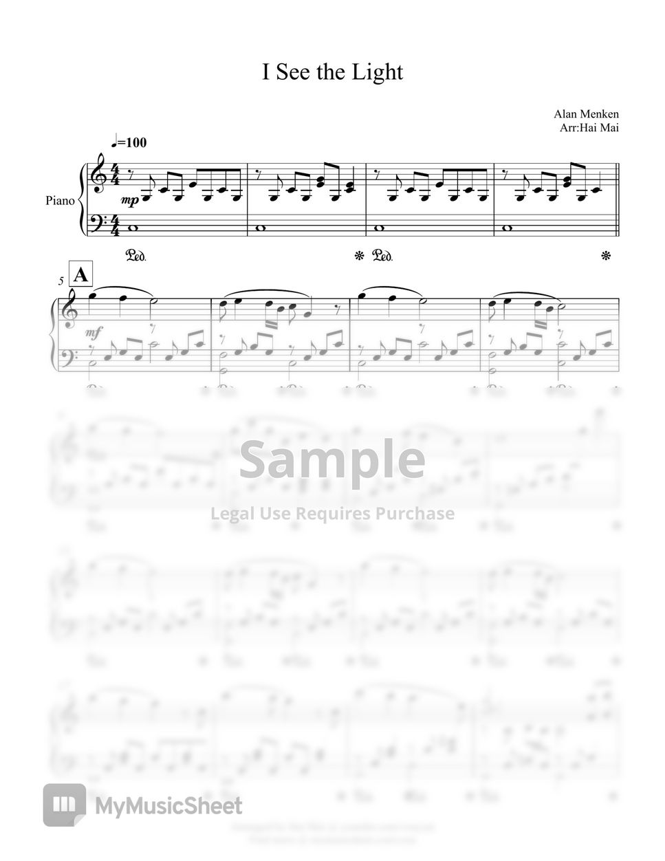 Alan Menken I See The Light By Hai Mai