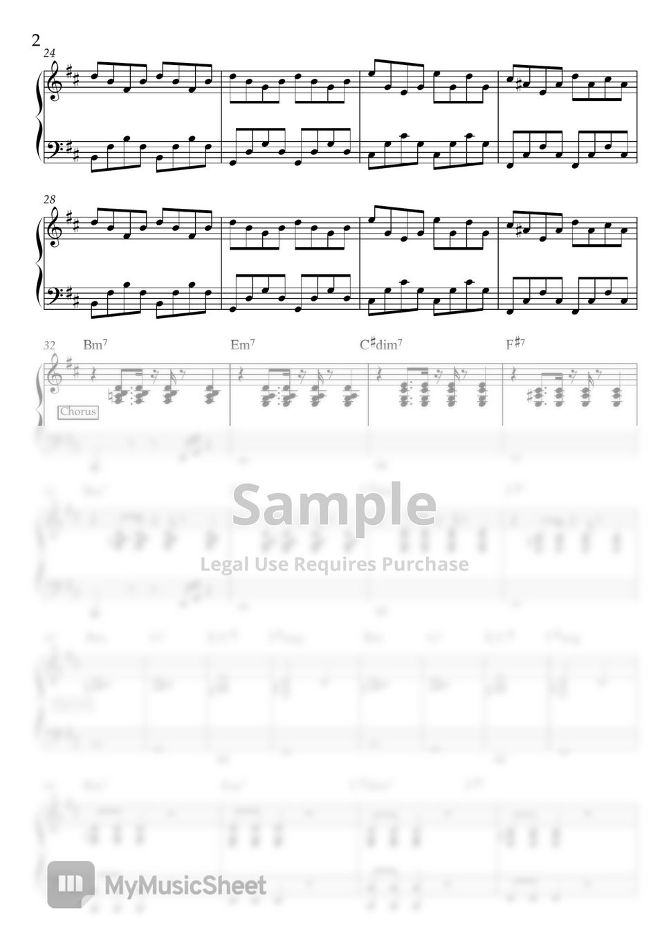 Maneskin - Beggin' (spartito pianoforte) by Francesco Piantoni