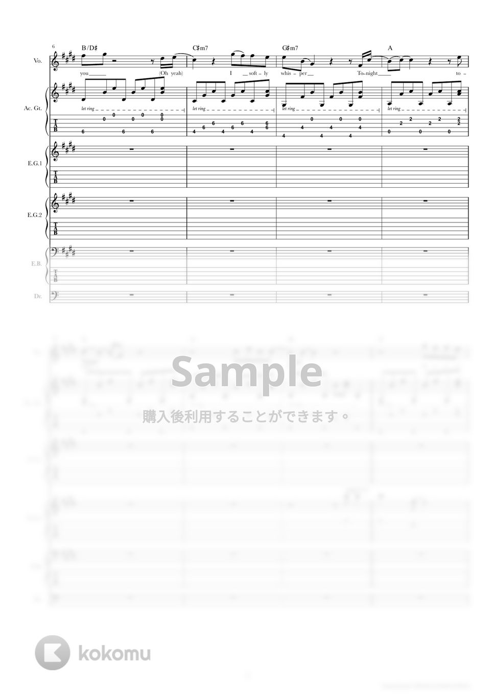 ONE OK ROCK - Wherever you are (バンドスコア) by TRIAD GUITAR SCHOOL
