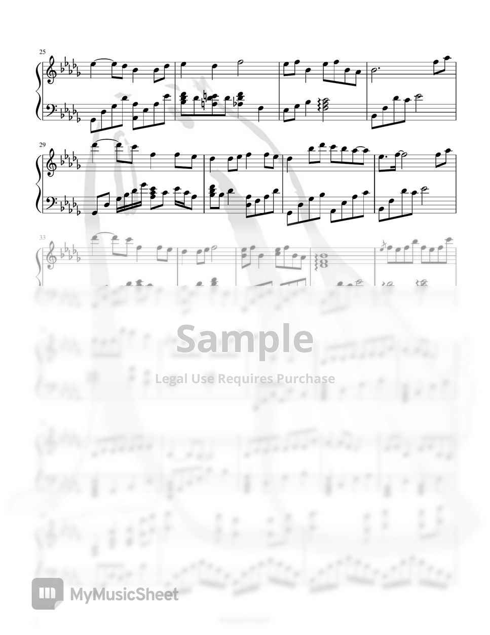 周深 - 大魚-大魚海棠 OST (Movie Song Sheet Music Piano ver.) by Lilac.C