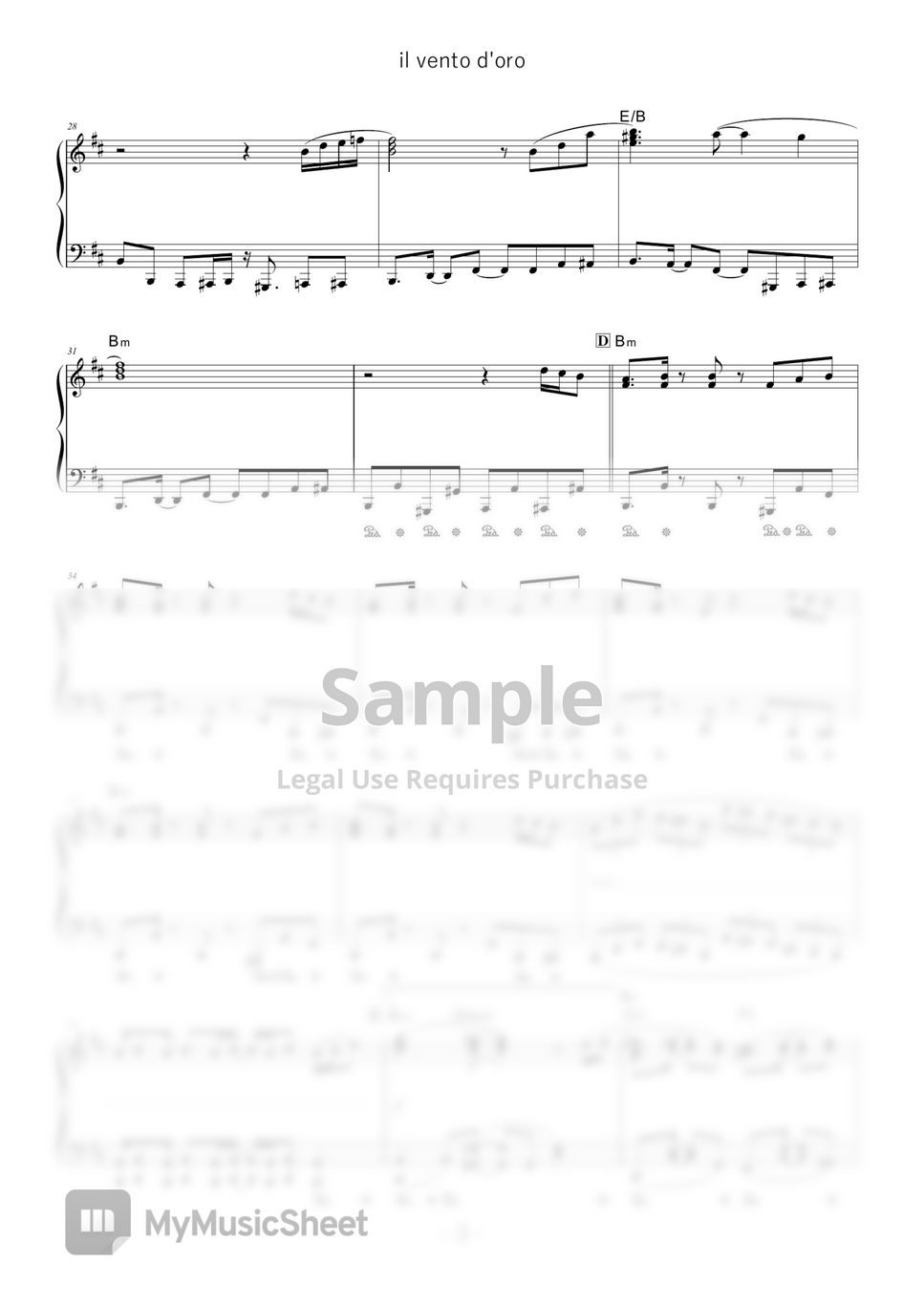 Yugo Kanno - Giorno's Theme - il vento d'oro (★★★☆☆ / JoJo's Bizarre Adventure Part 5: Golden Wind OST) by D-sun