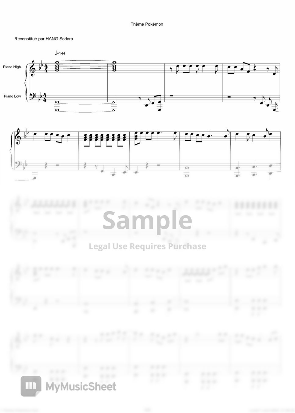 Pokemon - Pokemon Theme Sheets