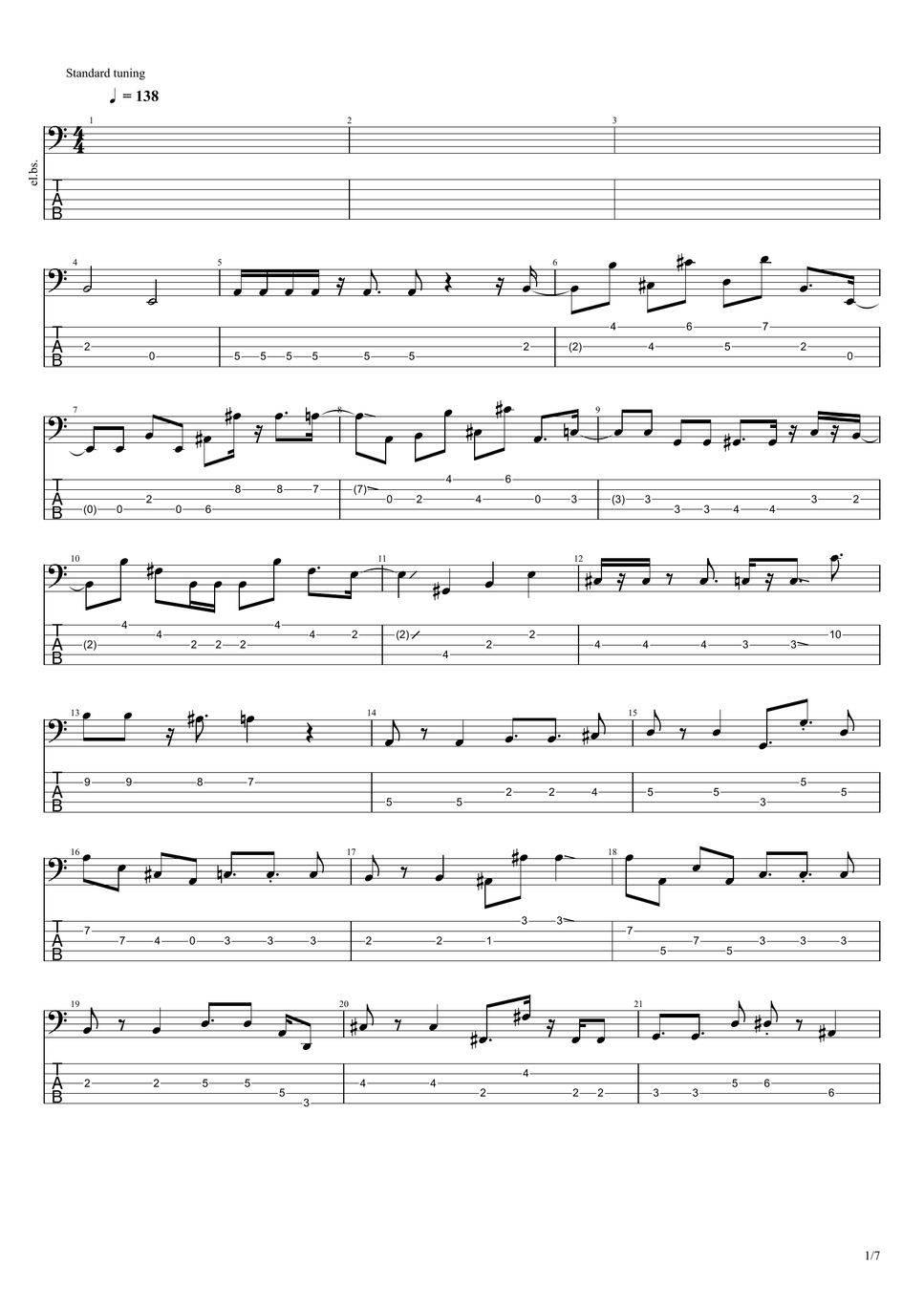 藤田ことね - Yellow Big Bang! ベースギタータブ+五線譜PDF | いは