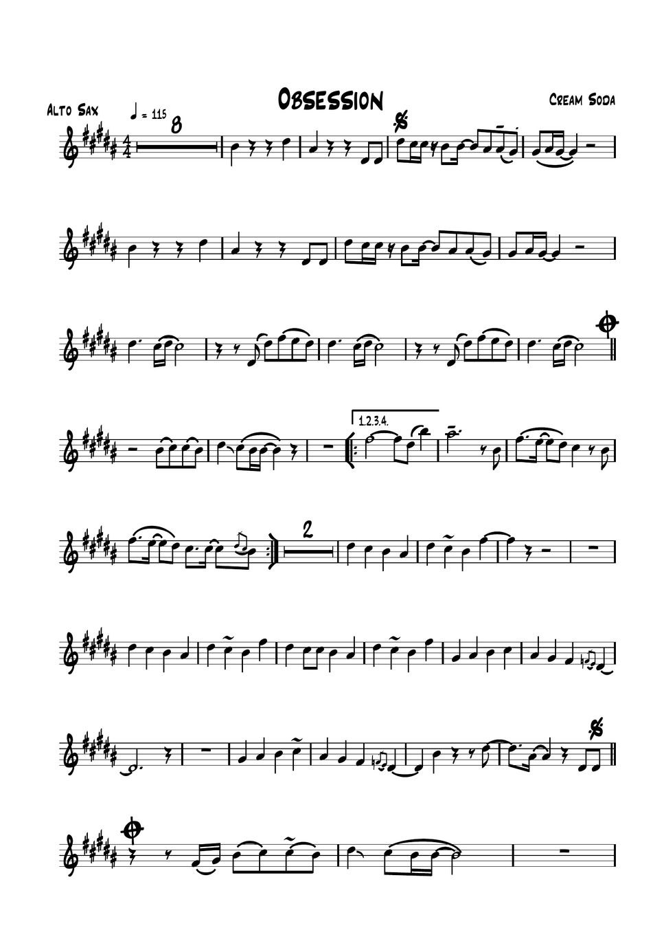 Cream Soda Obsession Sheet by Andrey KirichSax