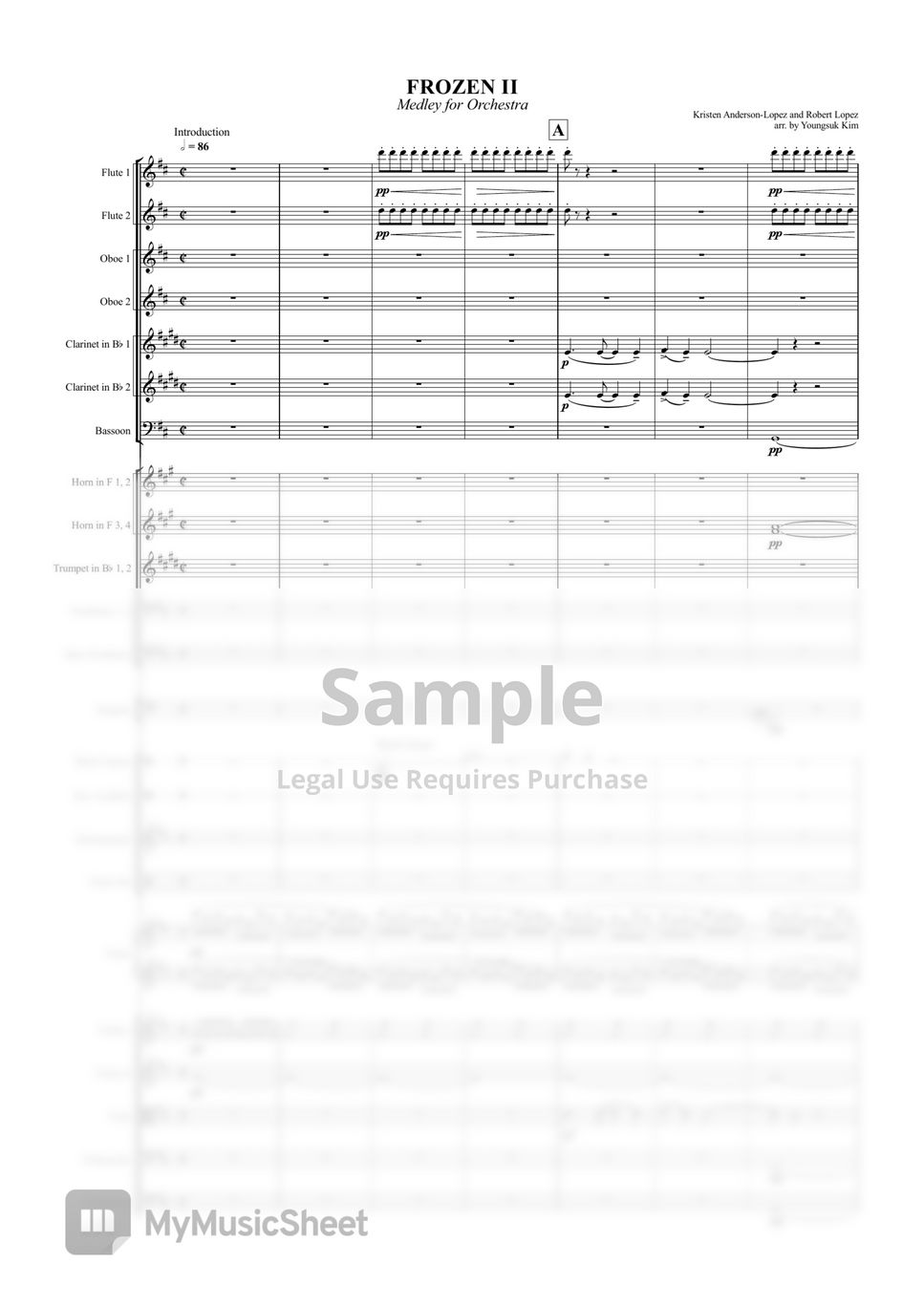 Kristen Anderson-Lopez - Frozen II: Medley for Orchestra (Full Score) by Youngsuk Kim