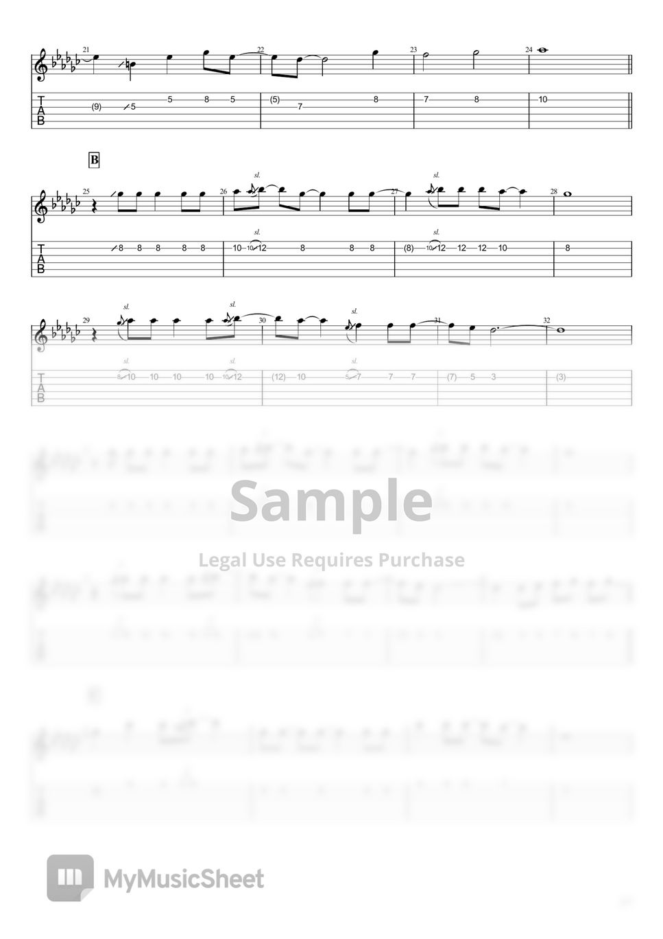 Guns N' Roses Patience by Kfir Ochaion Sheet Music