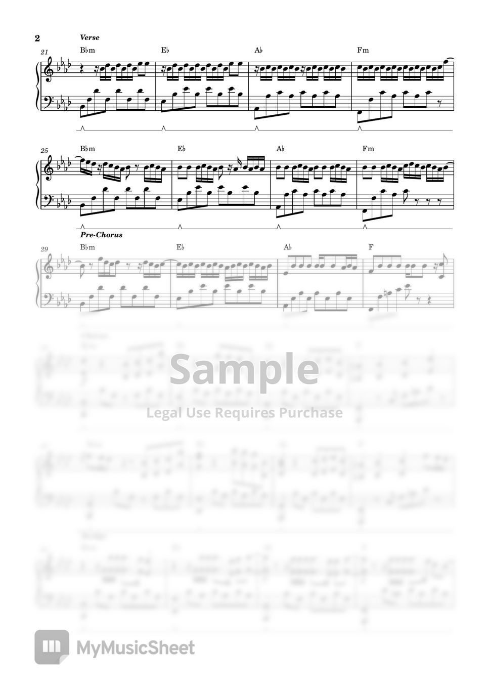 Sza Kill Bill Piano Sheet Sheets By John Rod Dondoyano 2249